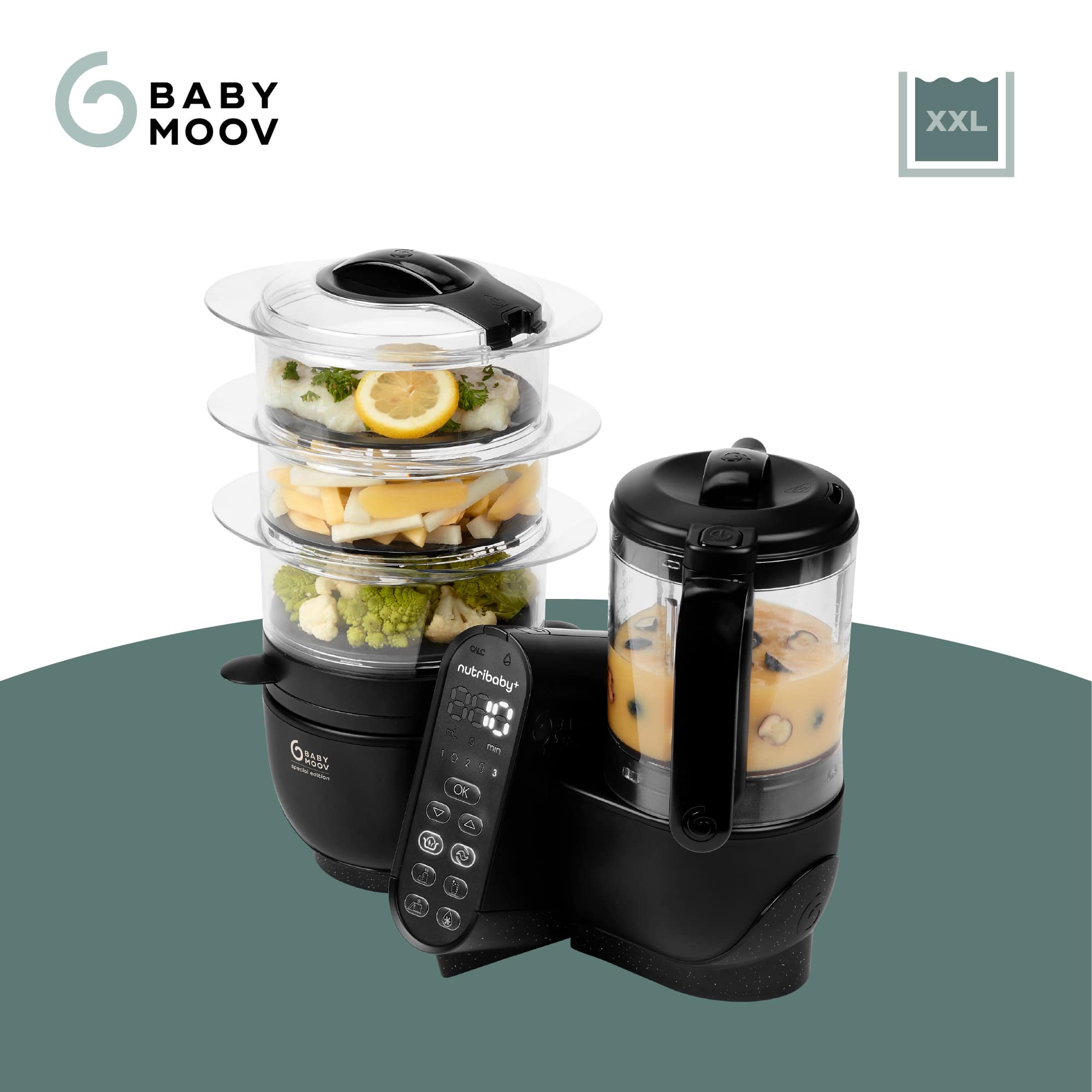 Babykostwärmer, babymoov, Schwarz – Produktansicht