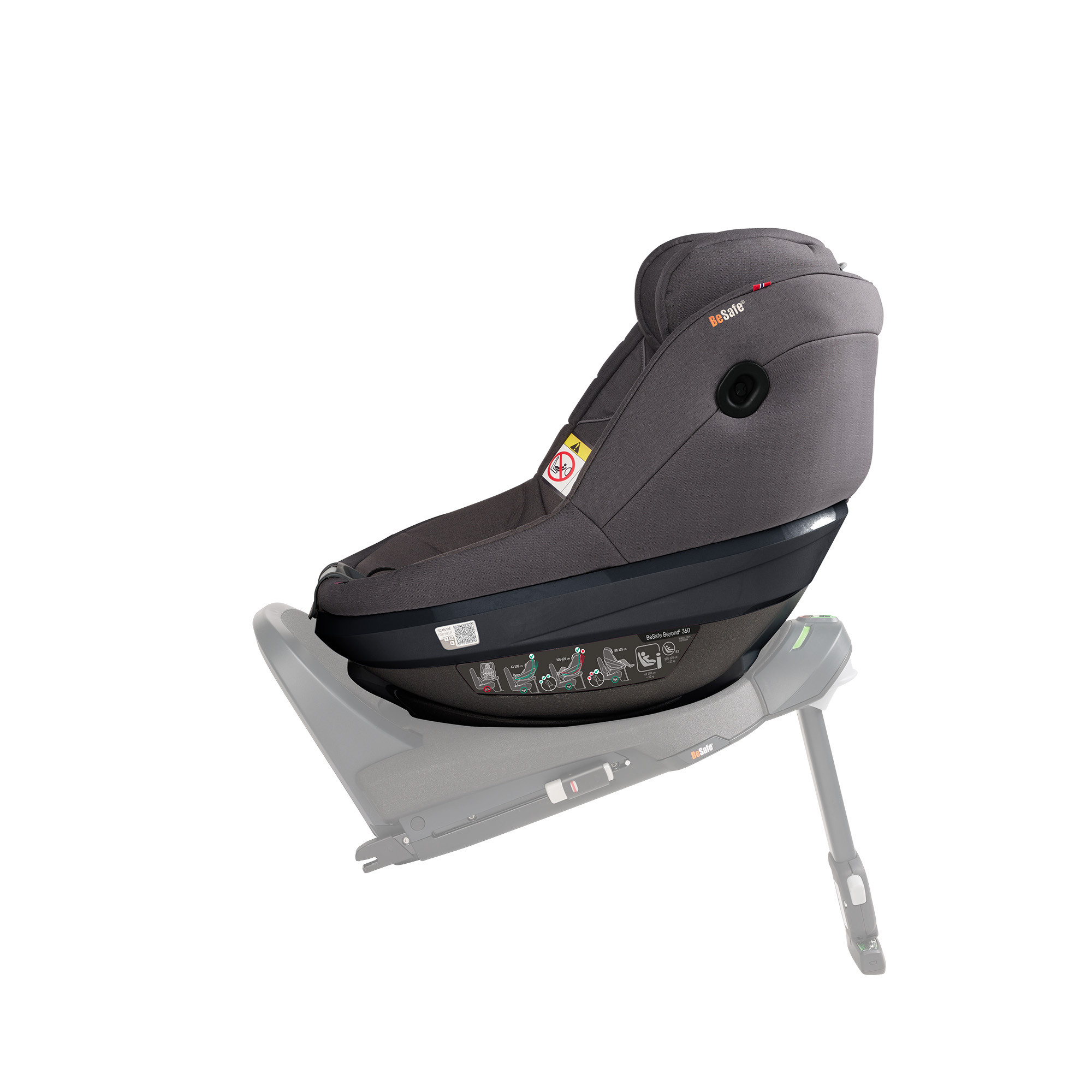 Reboarder 0-18 kg, Gruppe 0+/1, BeSafe, Grau – Produktansicht