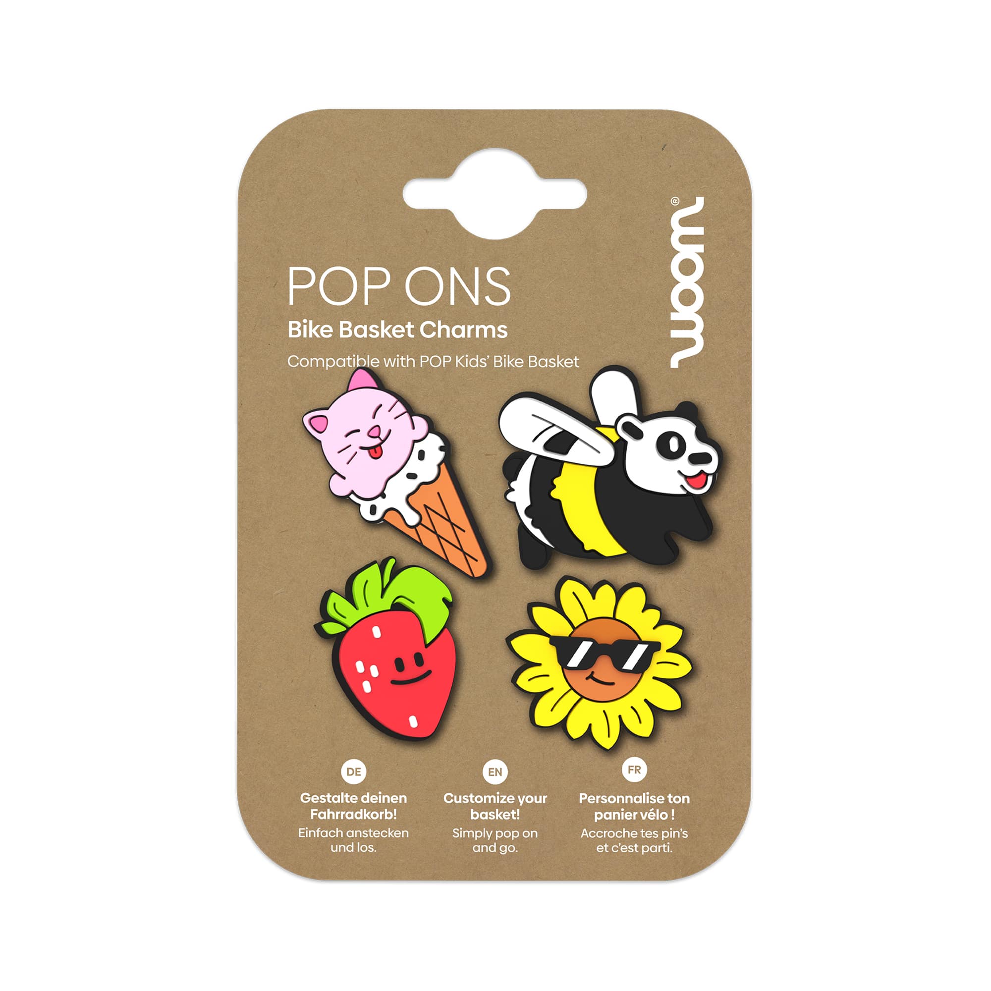 Kinderfahrzeuge, Woom, Gelb – Besonderheit: Set aus 4 Ansteckern