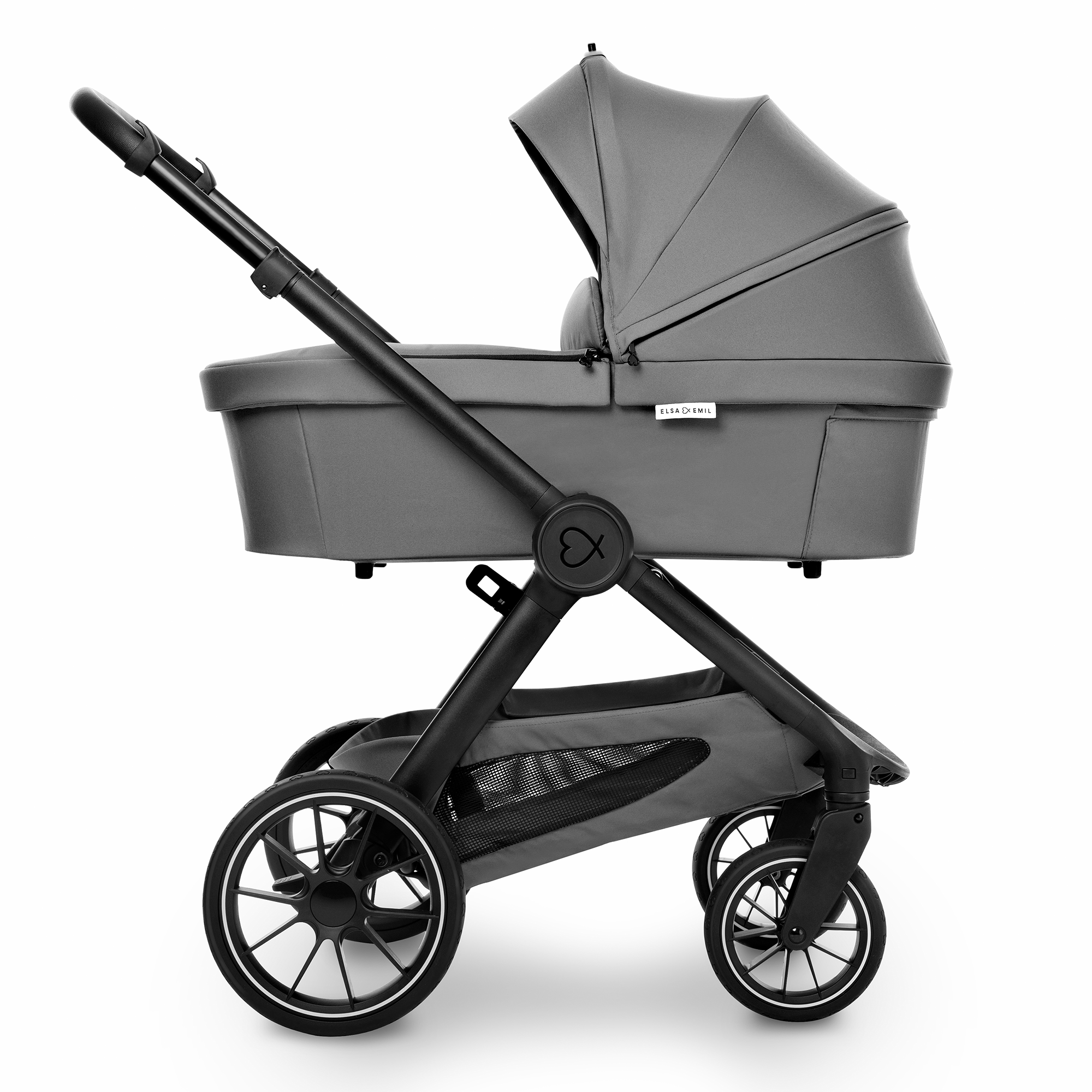 Kombi-Kinderwagen, ELSA & EMIL, Grau – Produktansicht