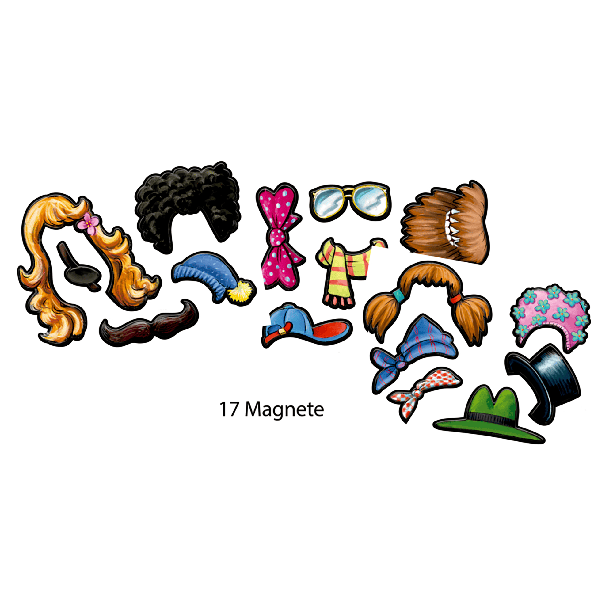 Produkte, DIE SPIEGELBURG, Mehrfarbig – Besonderheit: lustiges Magnetspiel mit Die Lieben Sieben