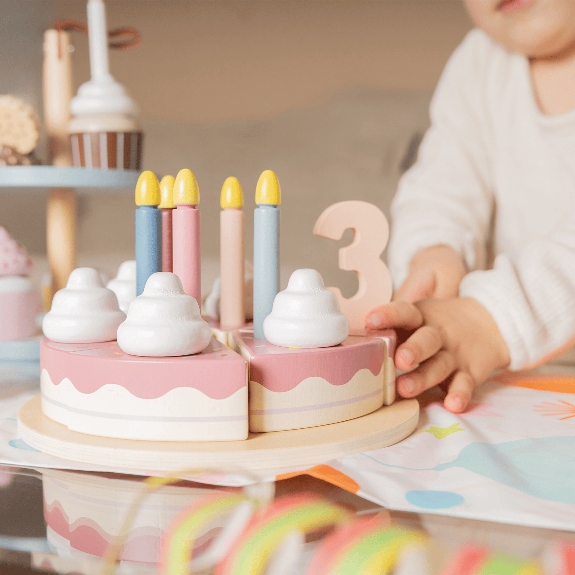 Holzspielzeug, small foot, Mehrfarbig – Produktansicht