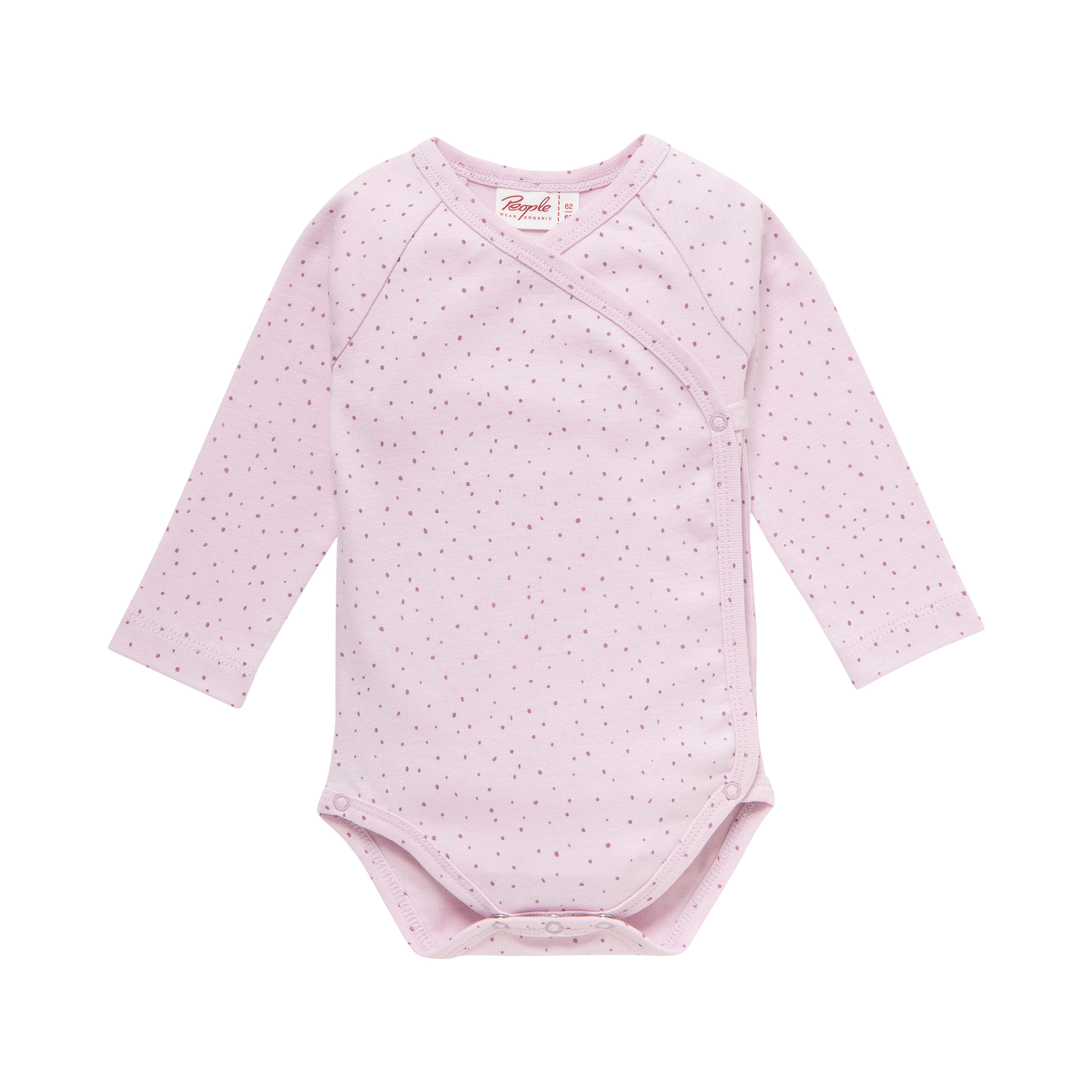Wickelbodys, People Wear Organic, Lila – Besonderheit: aus 100% Bio-Baumwolle