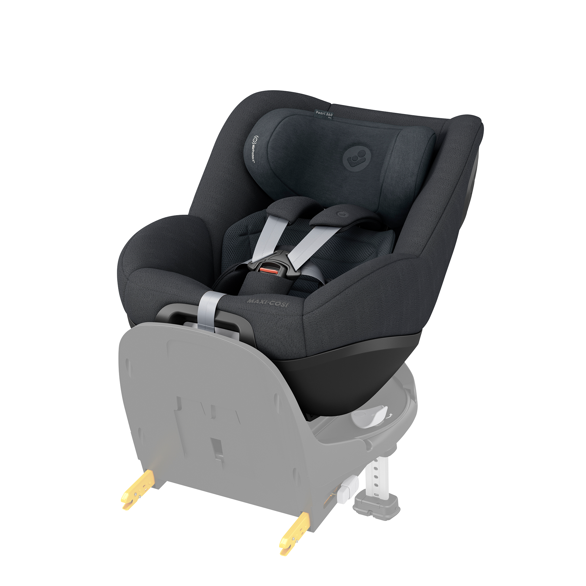 Maxi-Cosi - Reboarder-Kindersitz AxissFix i-Size 360° drehbar 4 Monate-4  Jahre (61-105cm) Isofix-Basis - Authentic Graphite 