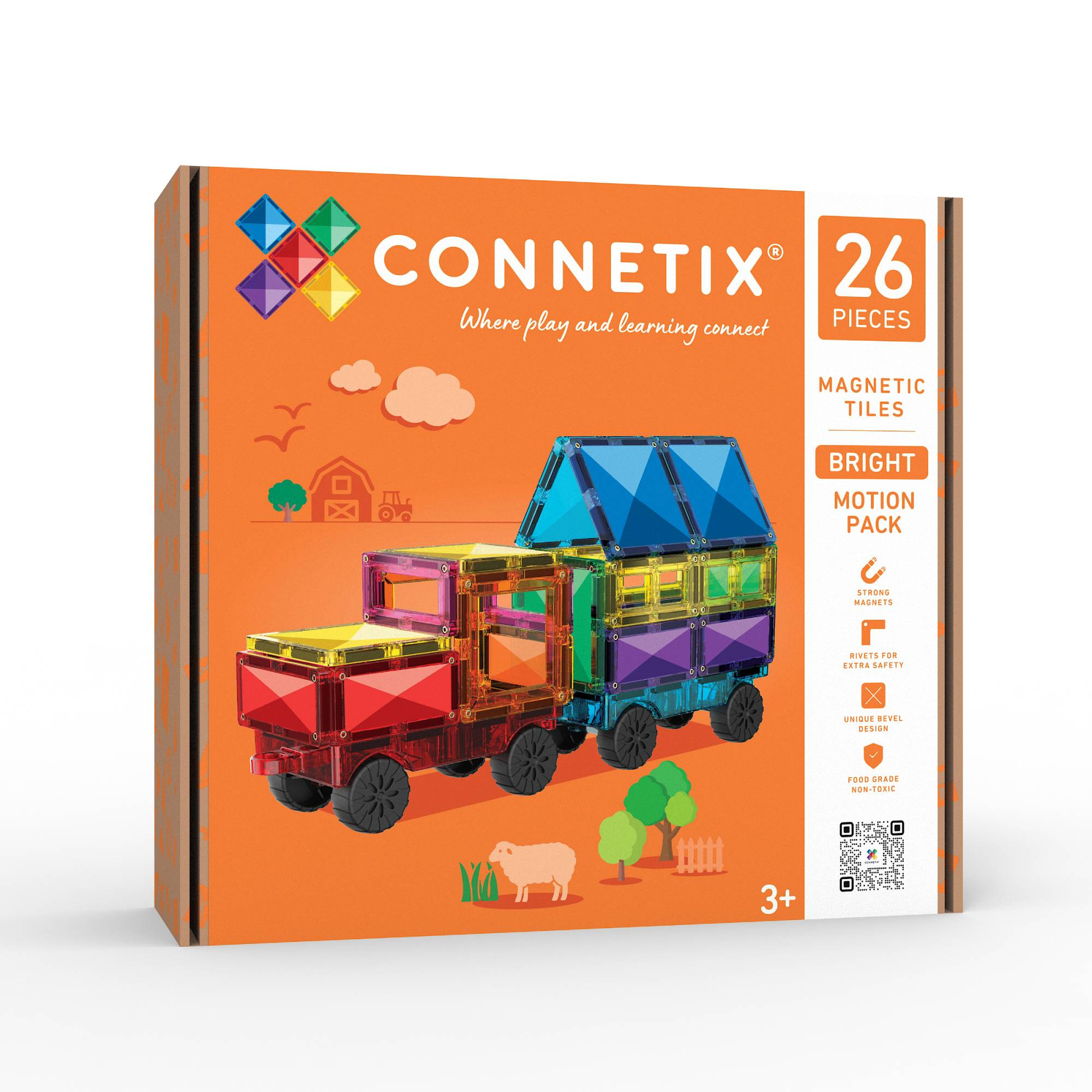 Bausteine, Connetix, Orange – Produktansicht