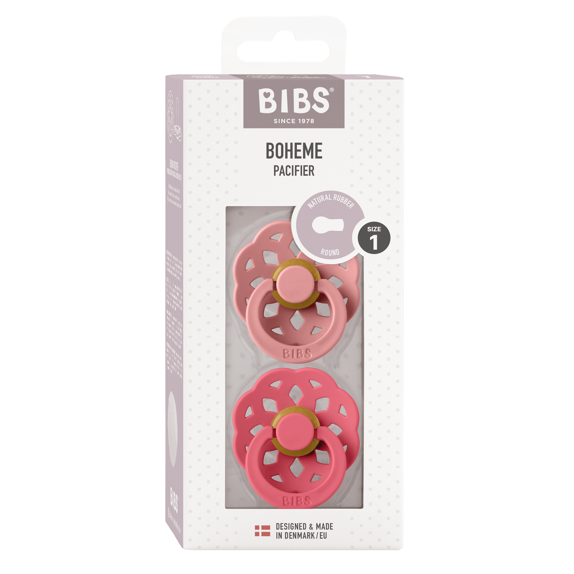 Schnuller, BIBS, Pink – Produktansicht