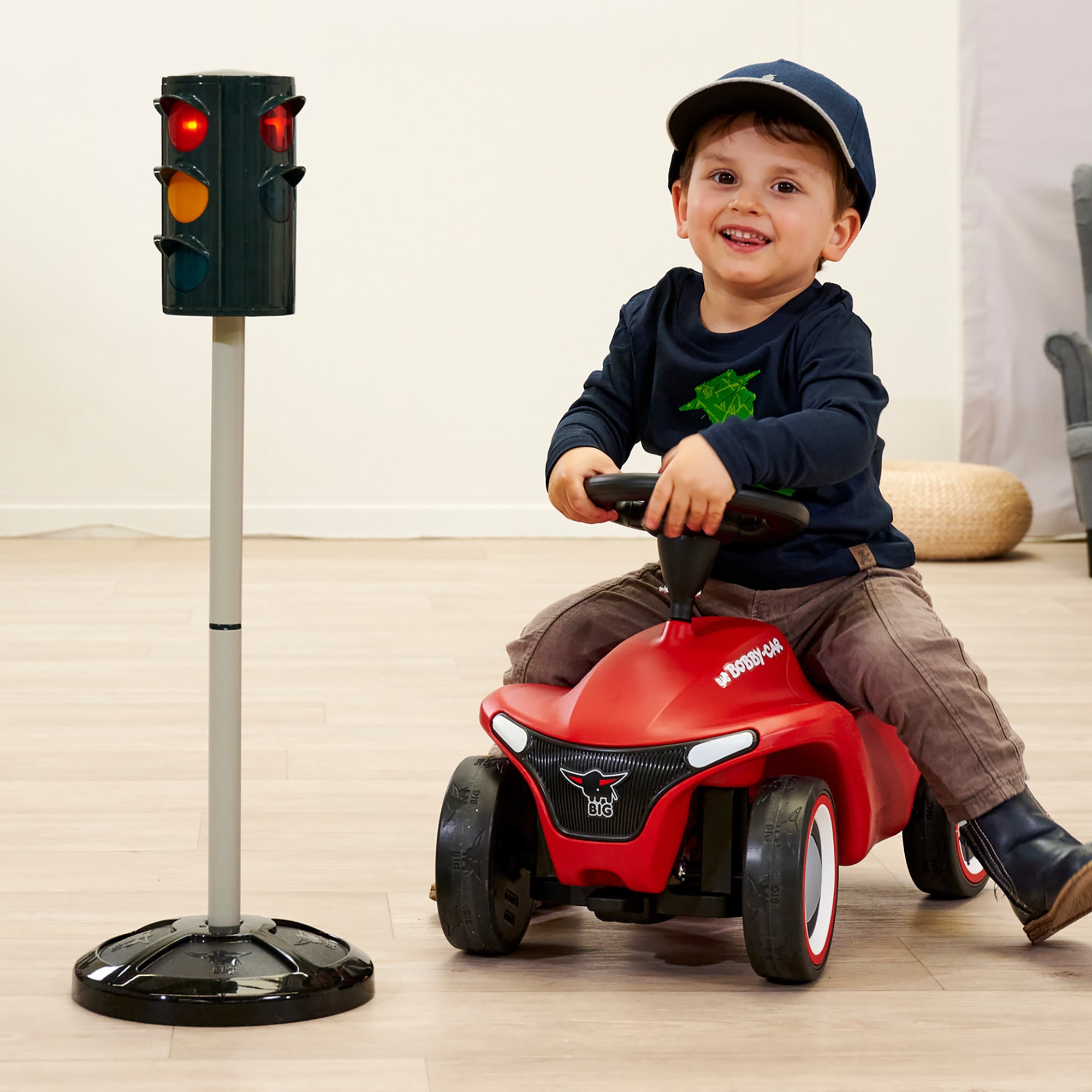 Bobby Car & Zubehör, BIG, Mehrfarbig – Besonderheit: mit energiesparenden LED Lichtern