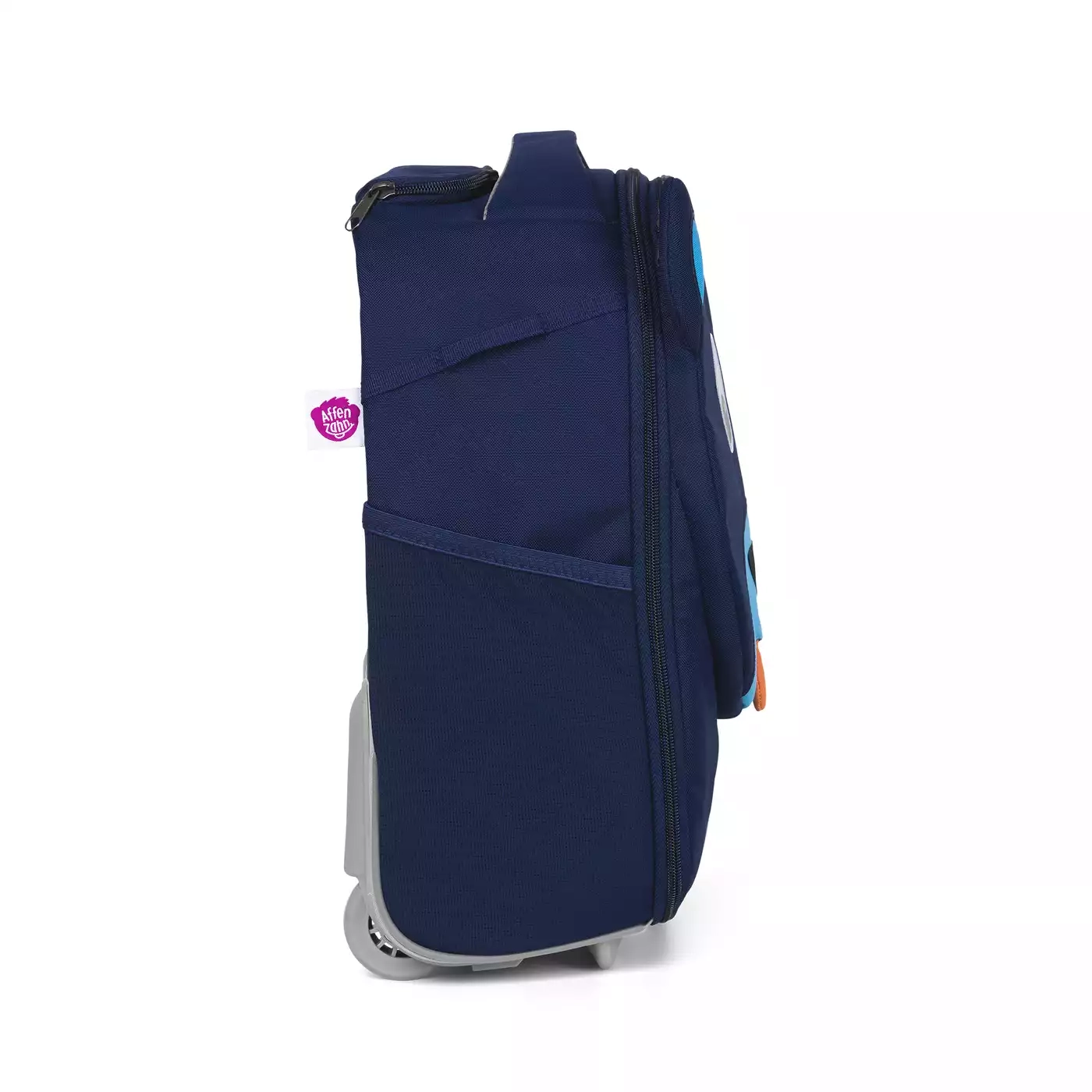 Kinderkoffer, Affenzahn, Blau – Produktansicht