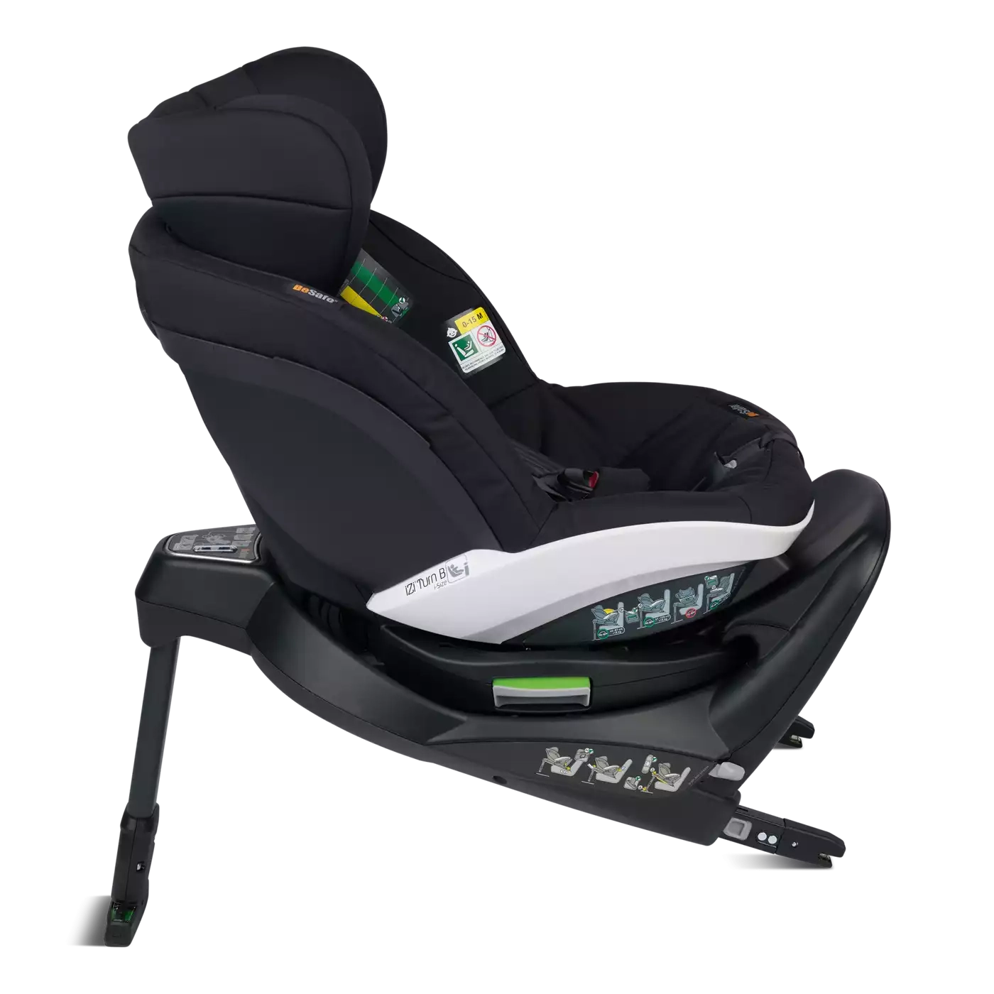 Reboarder 0-18 kg, Gruppe 0+/1, BeSafe, Schwarz – Produktansicht