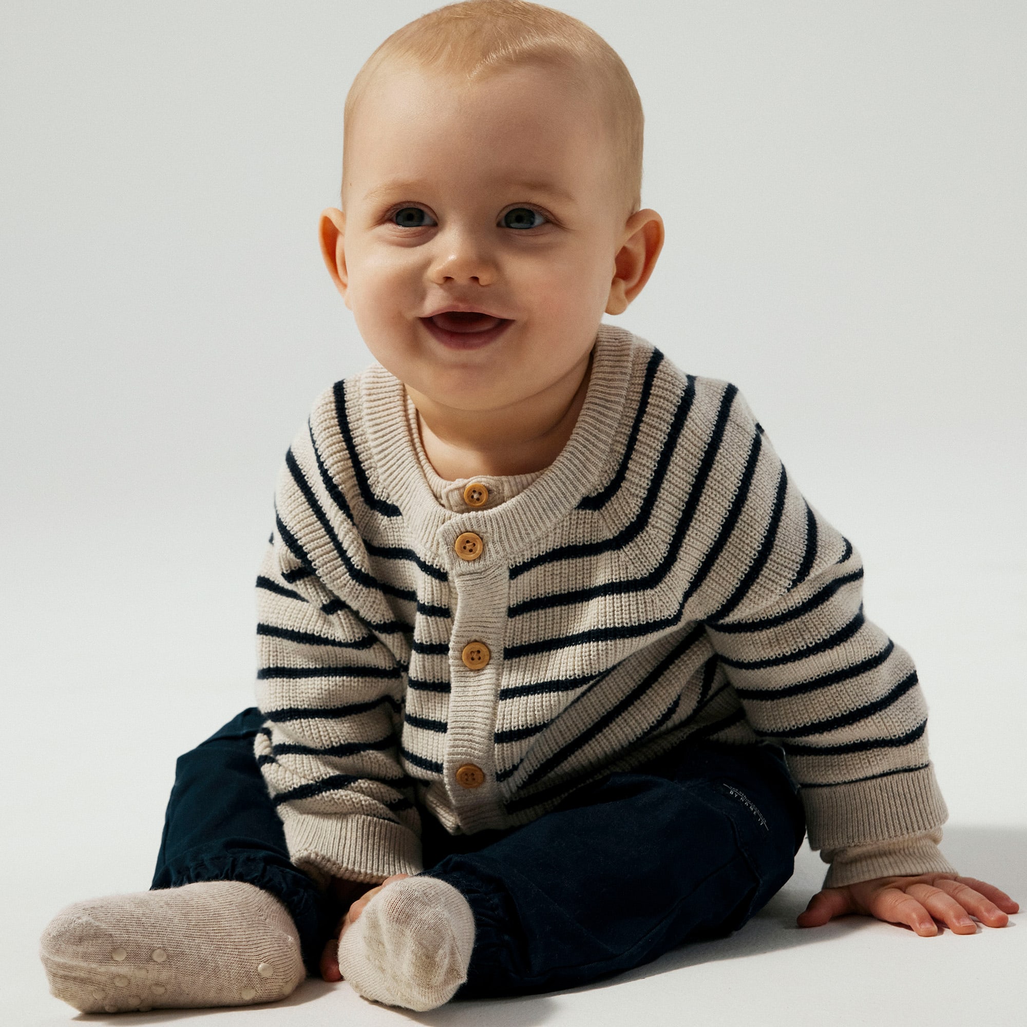 Sweat-, Fleece- & Strickjacken, name it, Beige – Besonderheit: aus 100% Bio-Baumwolle