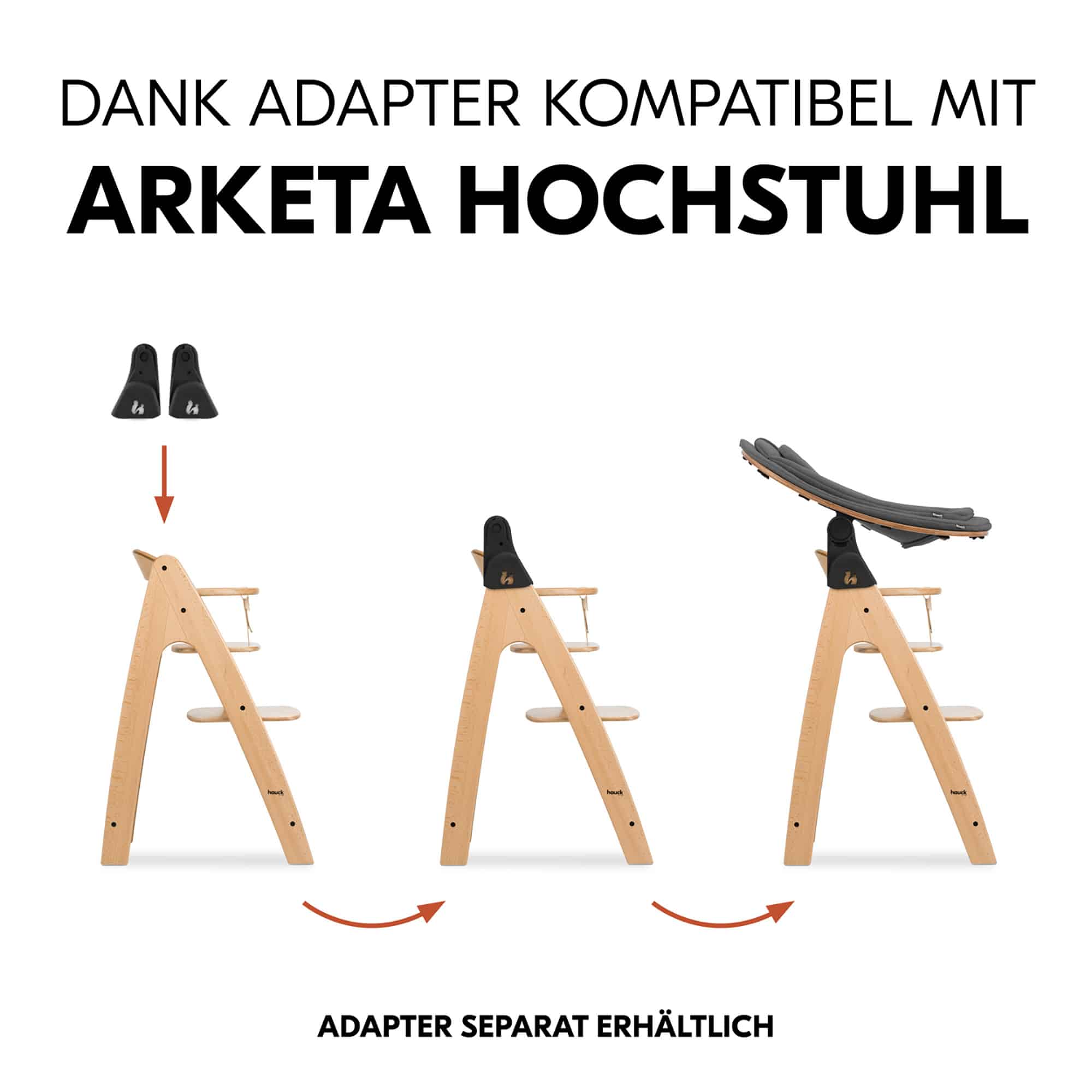 Hochstuhl Zubehör, hauck, Grau – Produktansicht