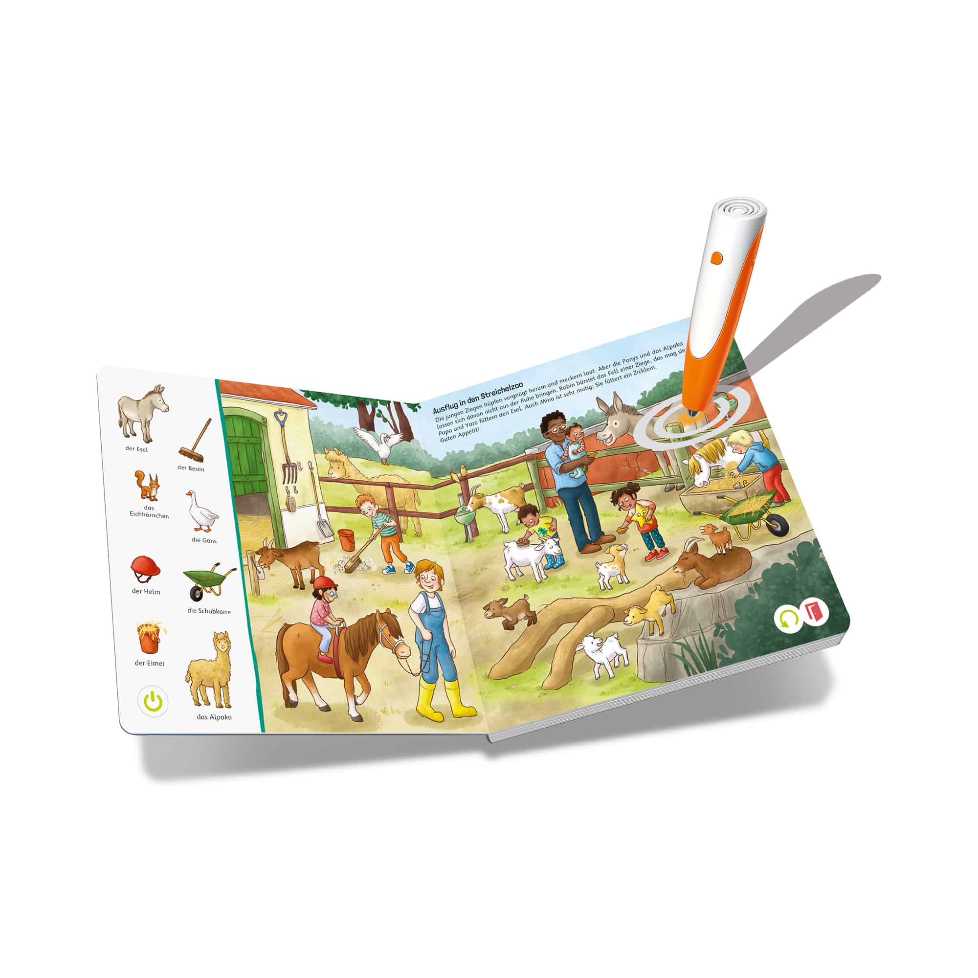 Soundbücher, Tiptoi – Besonderheit: für Kinder von 2 bis 3 Jahren geeignet