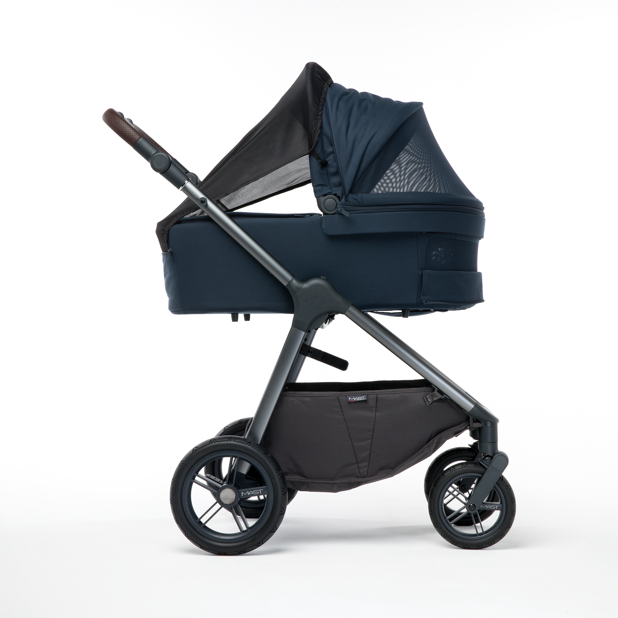 Kombi-Kinderwagen, MAST, Blau – Produktansicht