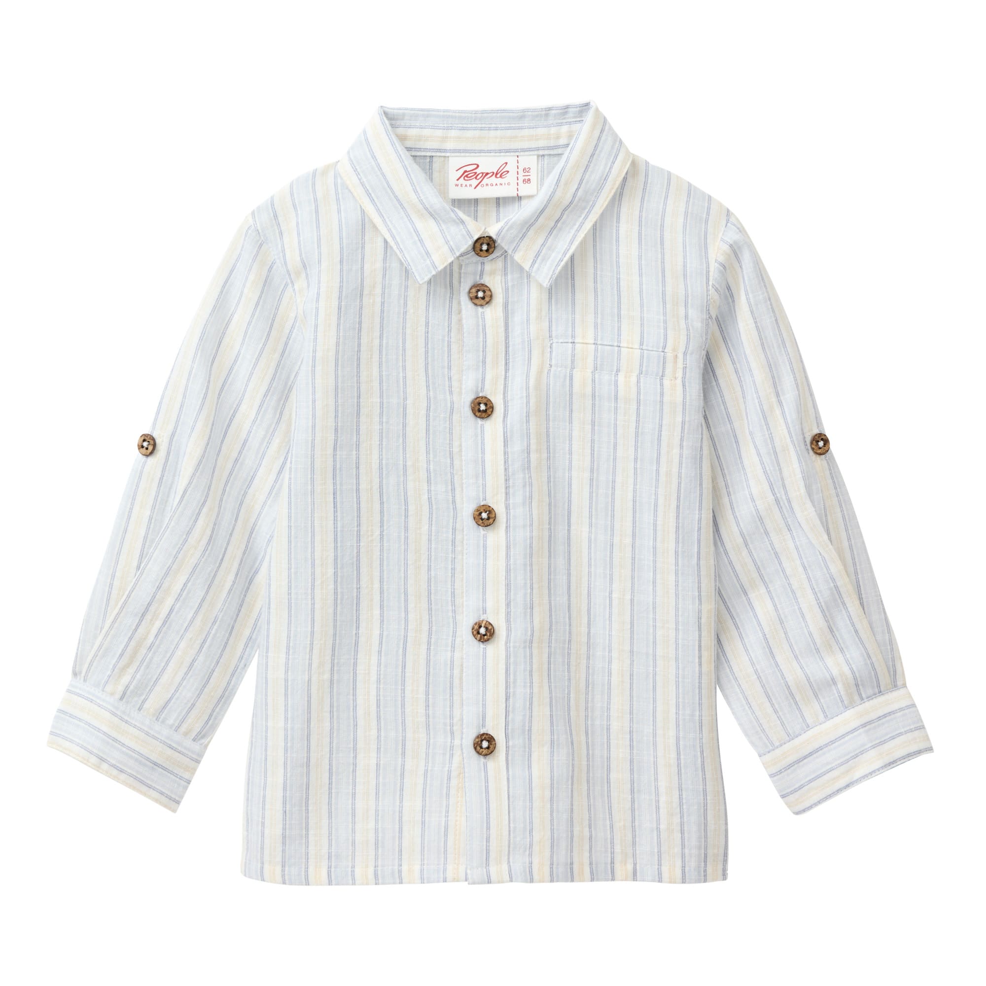 Hemden & Blusen, People Wear Organic, Blau – Besonderheit: aus 100% Baumwolle