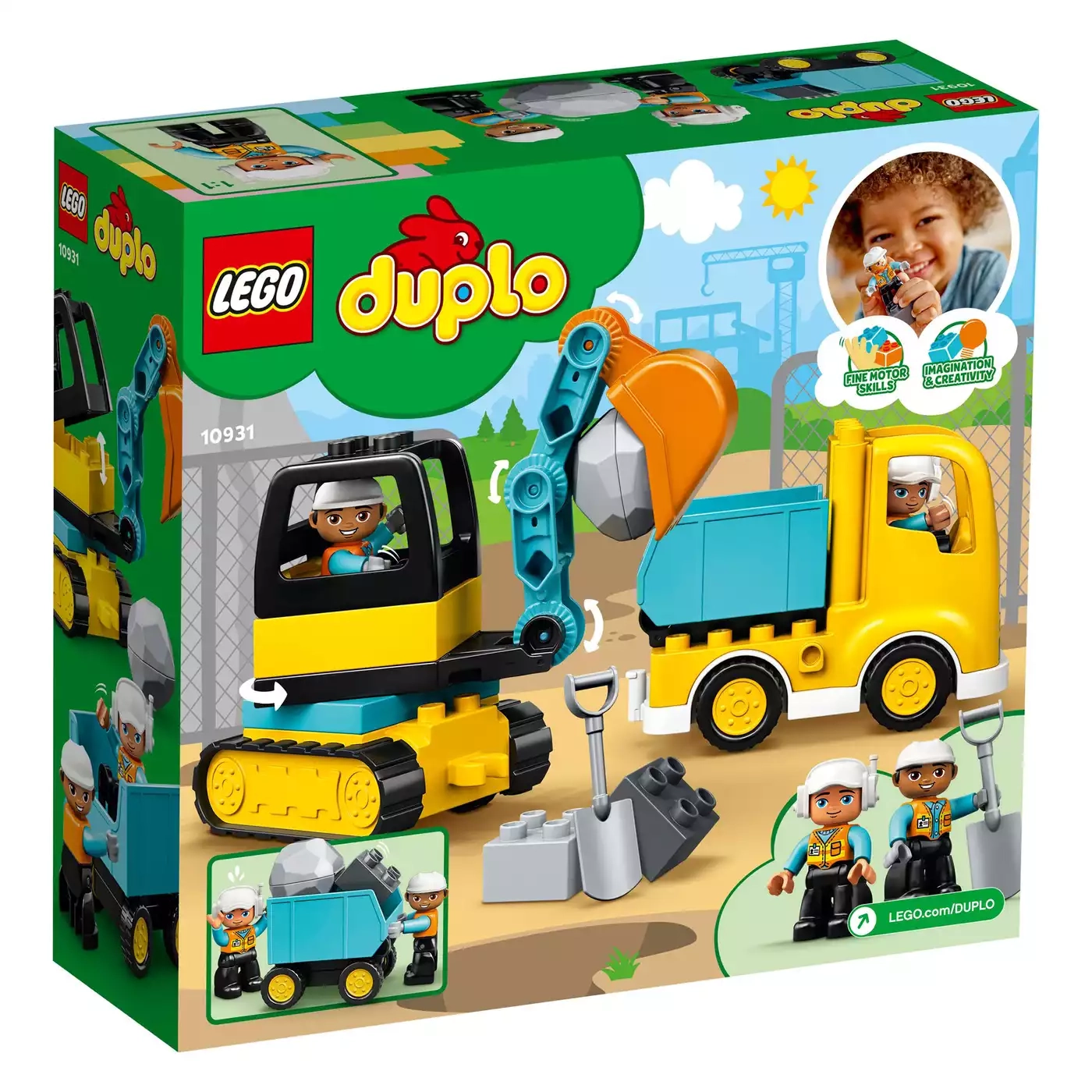 Konstruktionsspielzeug, LEGO duplo, Mehrfarbig – Produktansicht