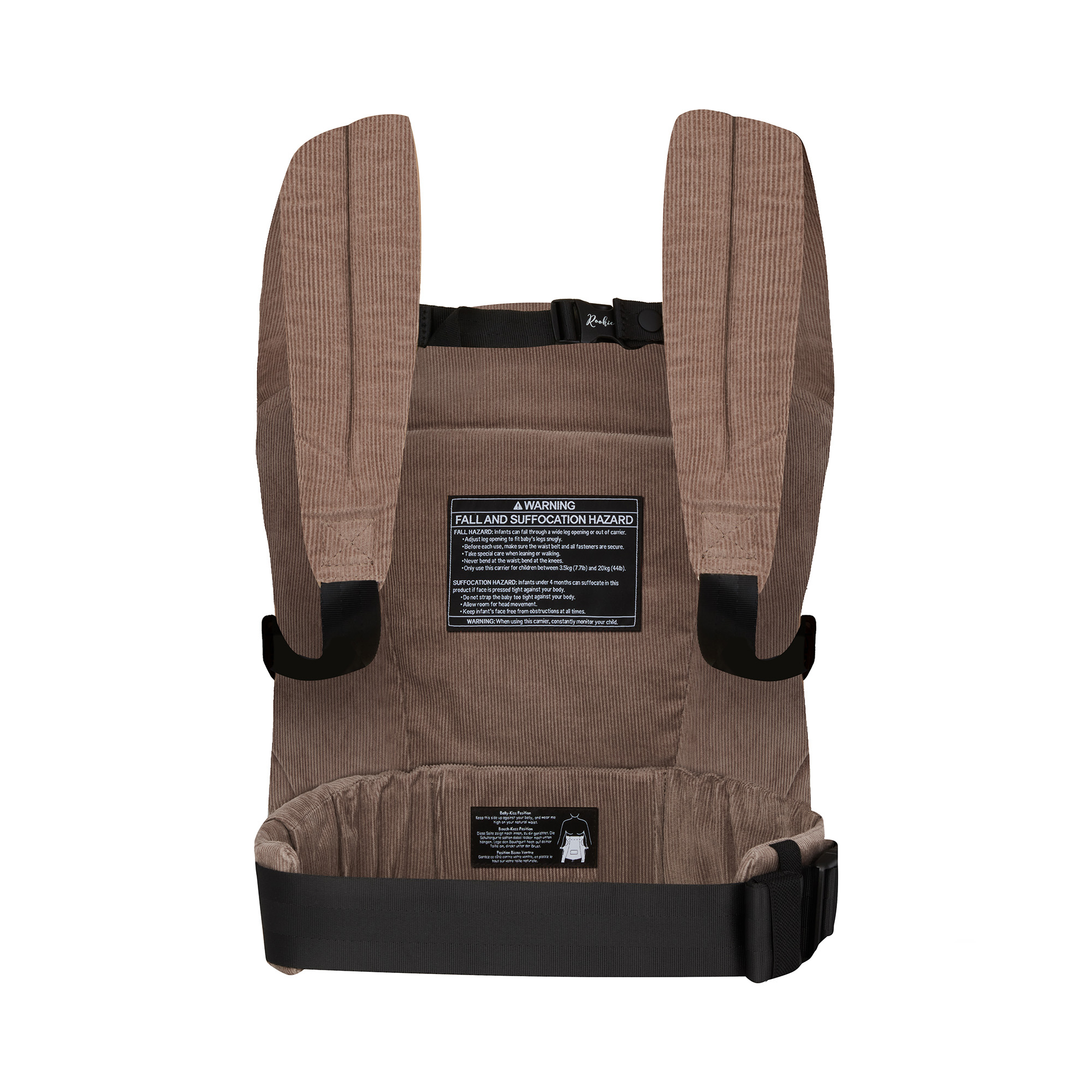 Fullbuckle Tragen, Rookie, Braun – Besonderheit: Fullbuckle Bauch- & Rückentrage