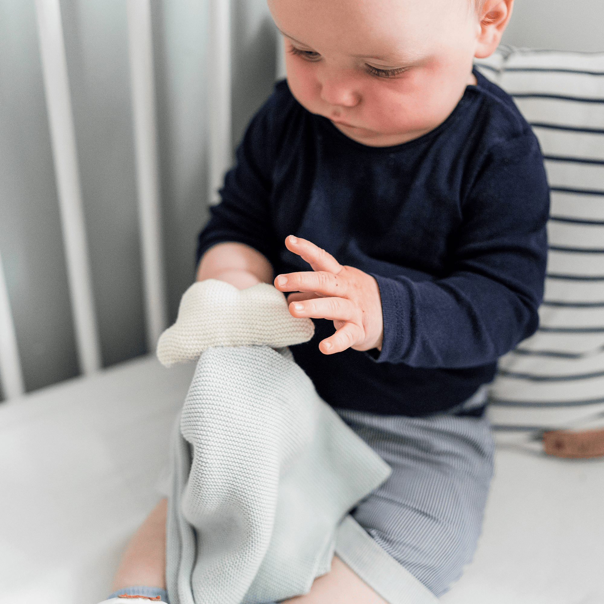 Schmusetücher, KINDSGUT, Blau – Produktansicht