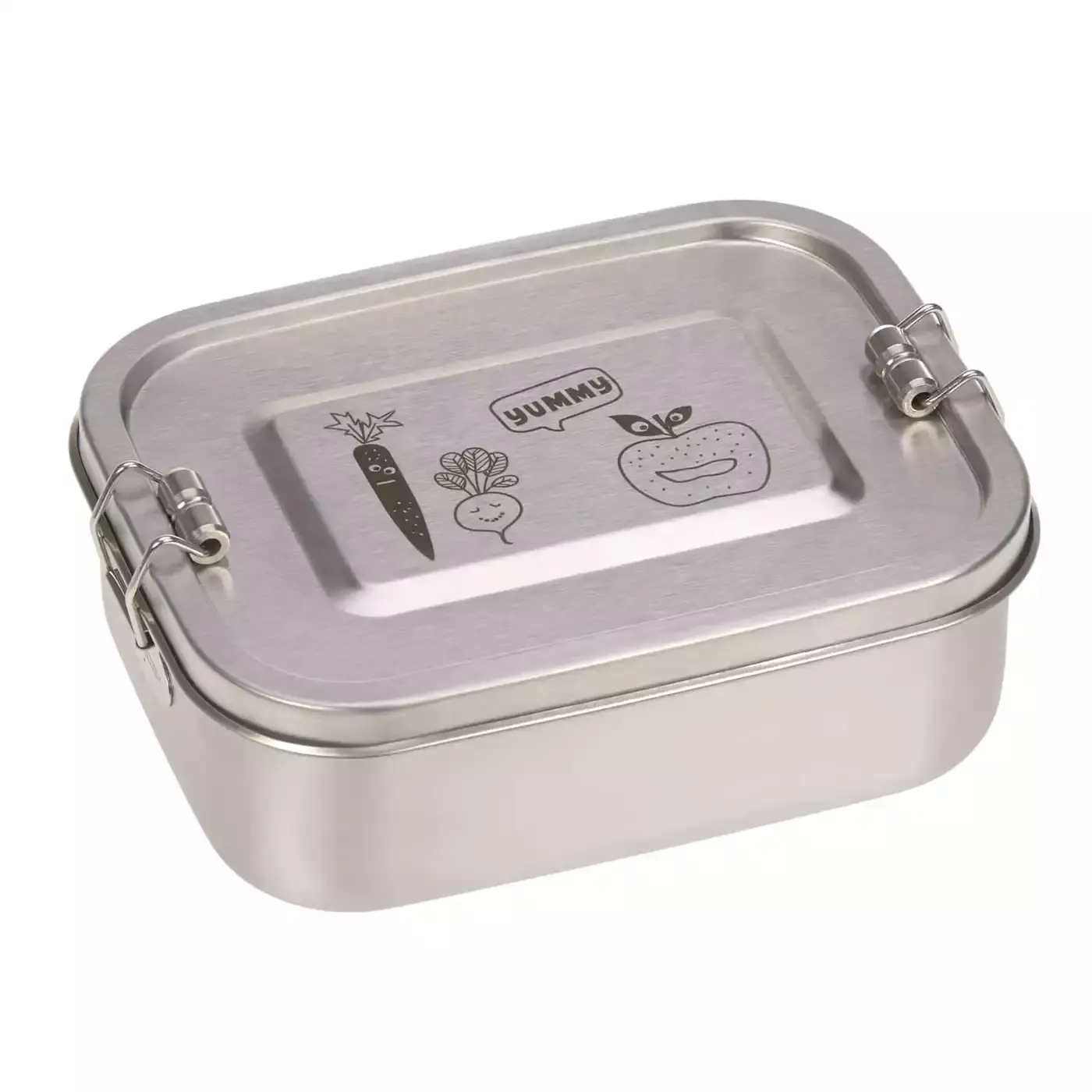 Lunchbox Solid Yummy LÄSSIG Grau Silber 2000582056707 3