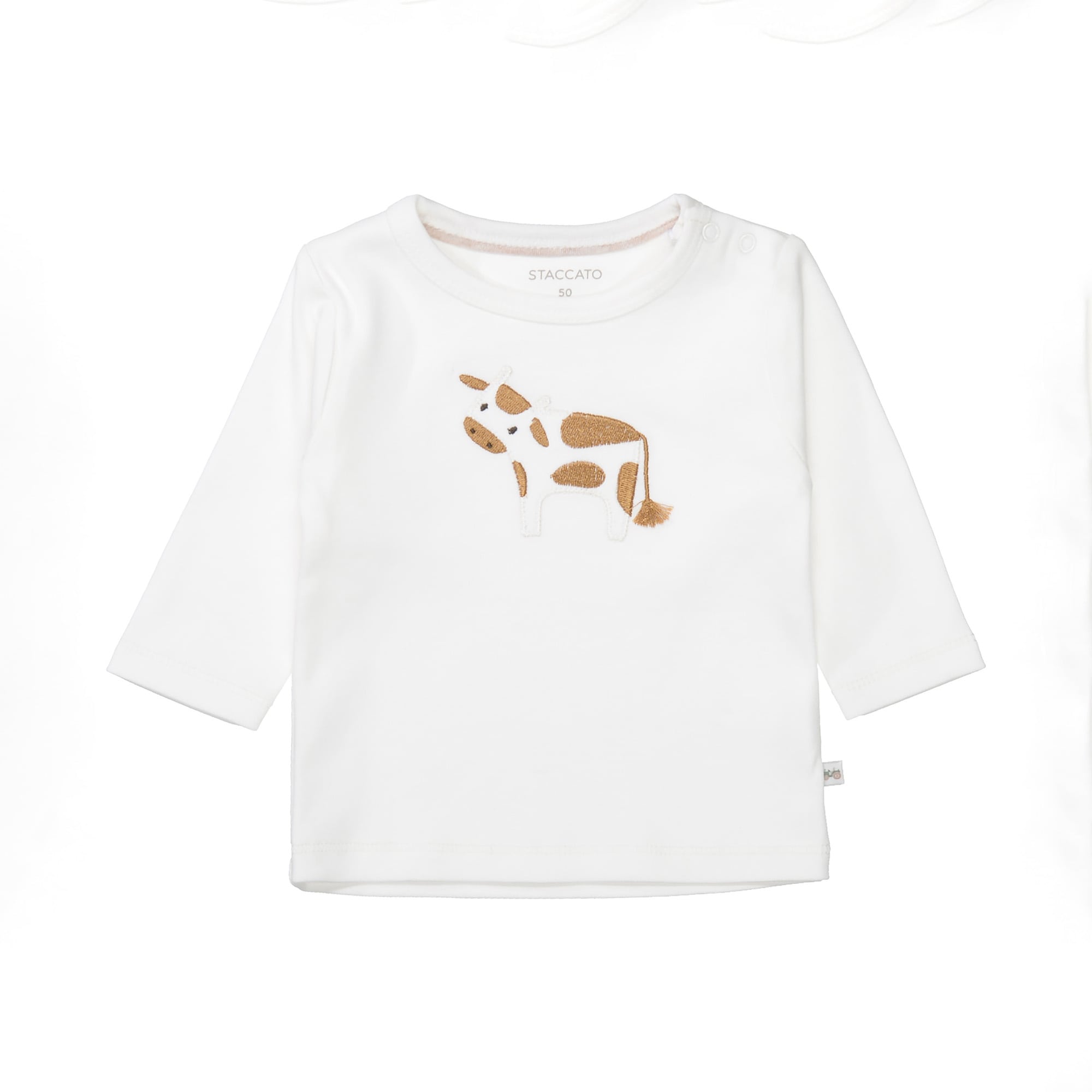 Langarmshirts, STACCATO, Weiß – Besonderheit: 100% Baumwolle