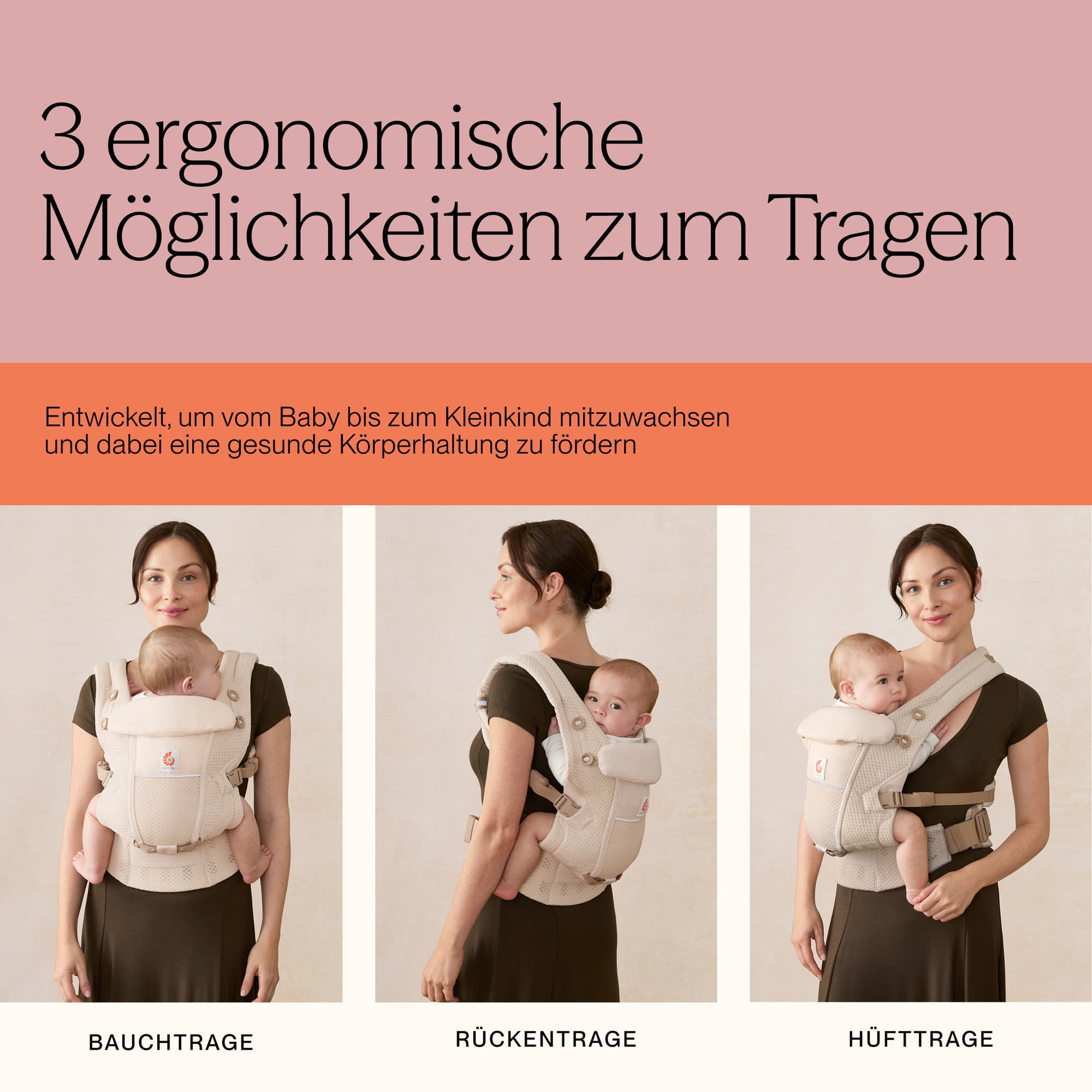 Babytragen, ERGObaby, Blau – Produktansicht