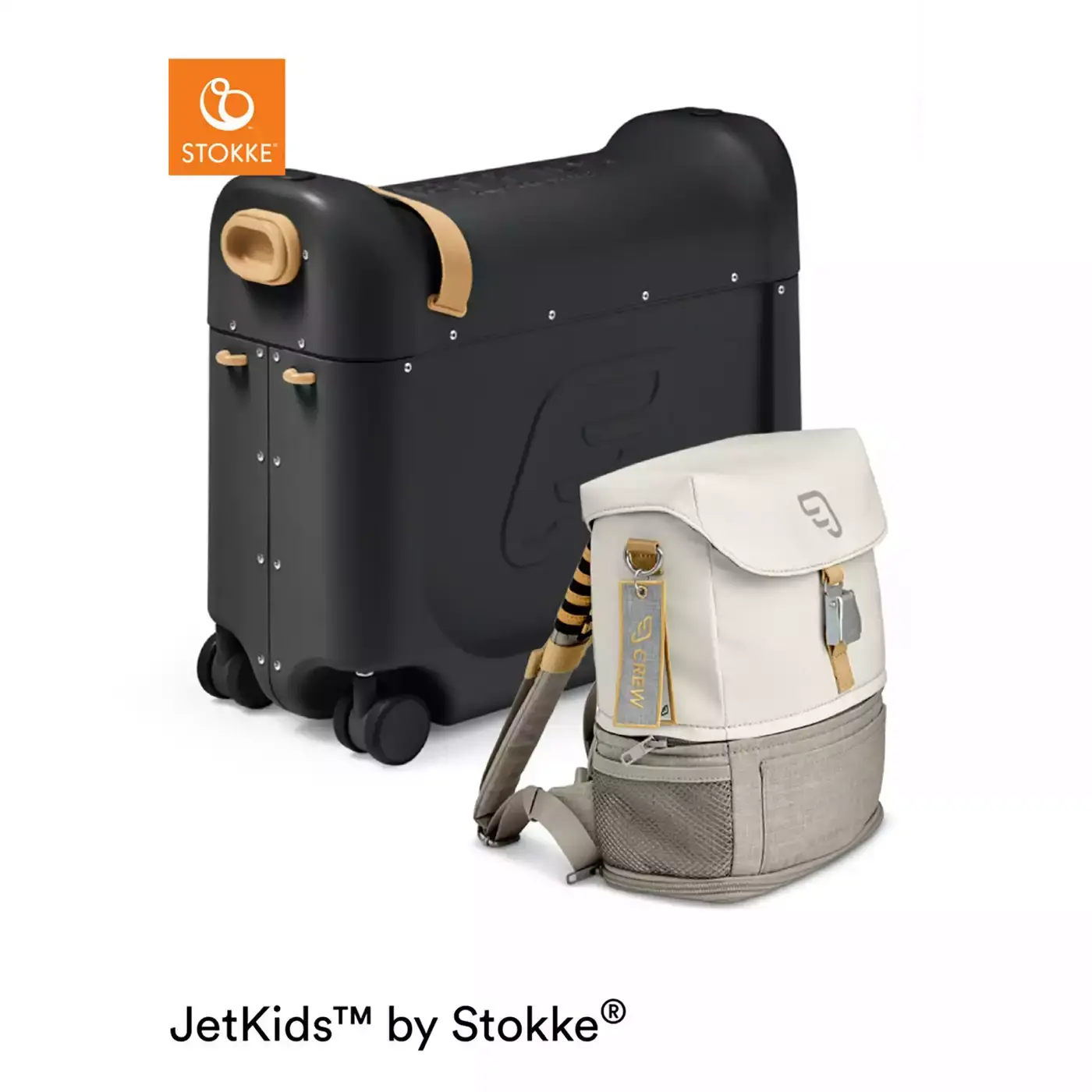 Jetkids™ Bundle BedBox™ & Crew Back Pack Black/White STOKKE Schwarz 2000580145748 1