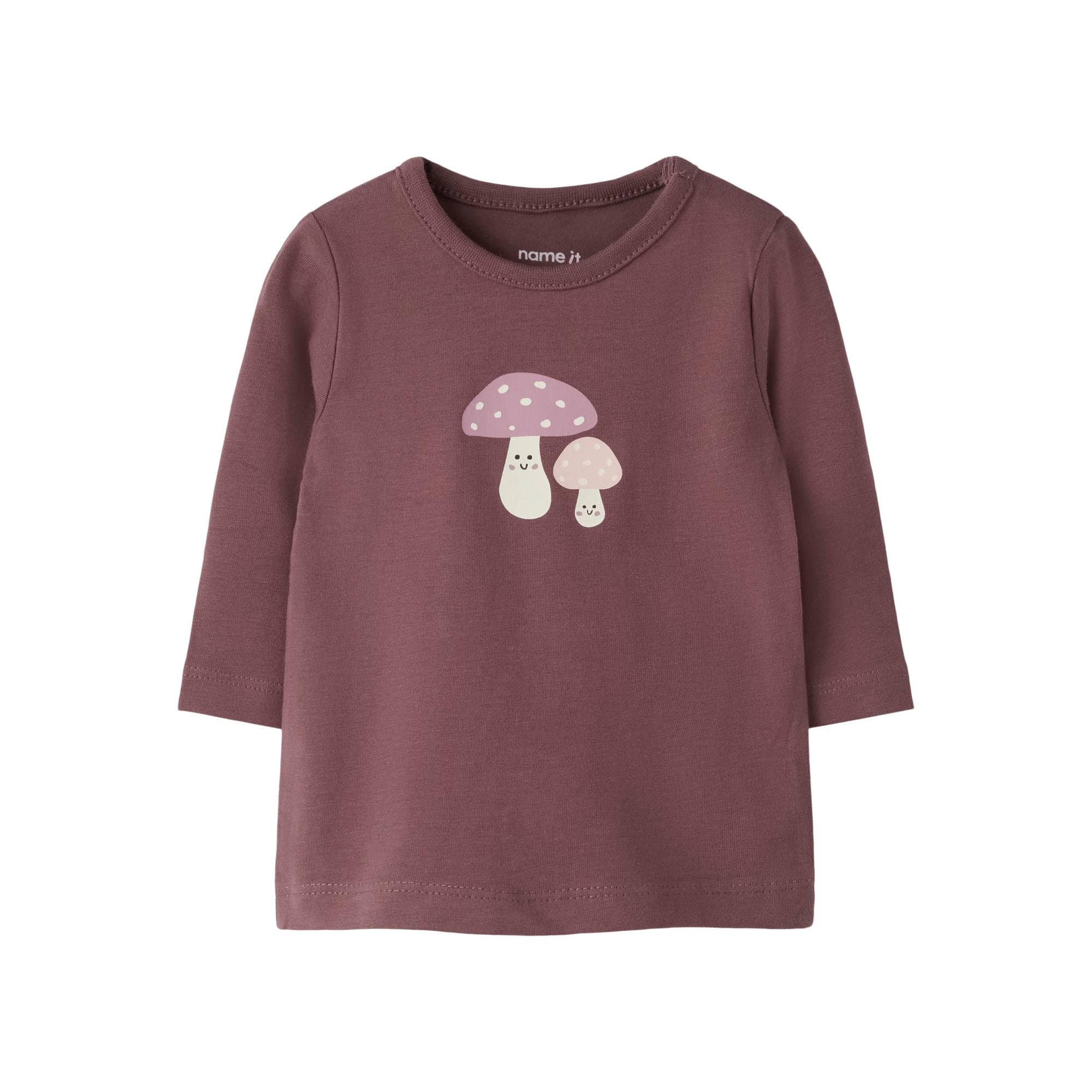 Langarmshirts, name it, Rot – Besonderheit: aus 95% Baumwolle