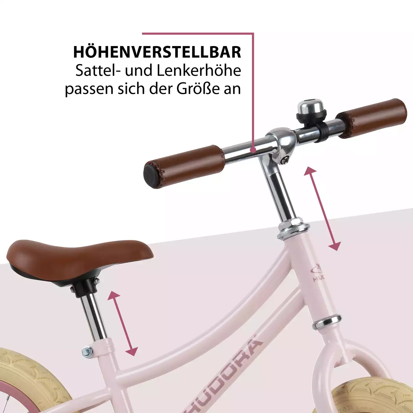 Laufräder, HUDORA, Pink – Produktansicht