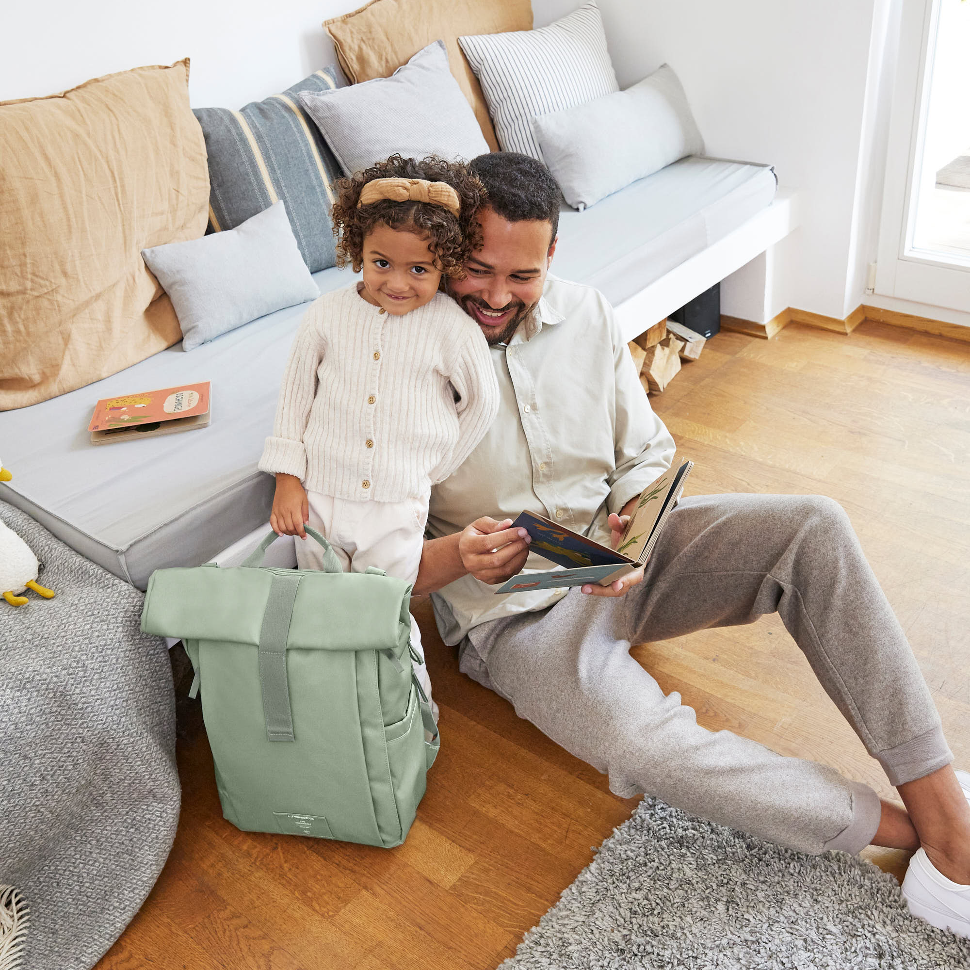 Wickelrucksäcke, LÄSSIG, Grün – Produktansicht