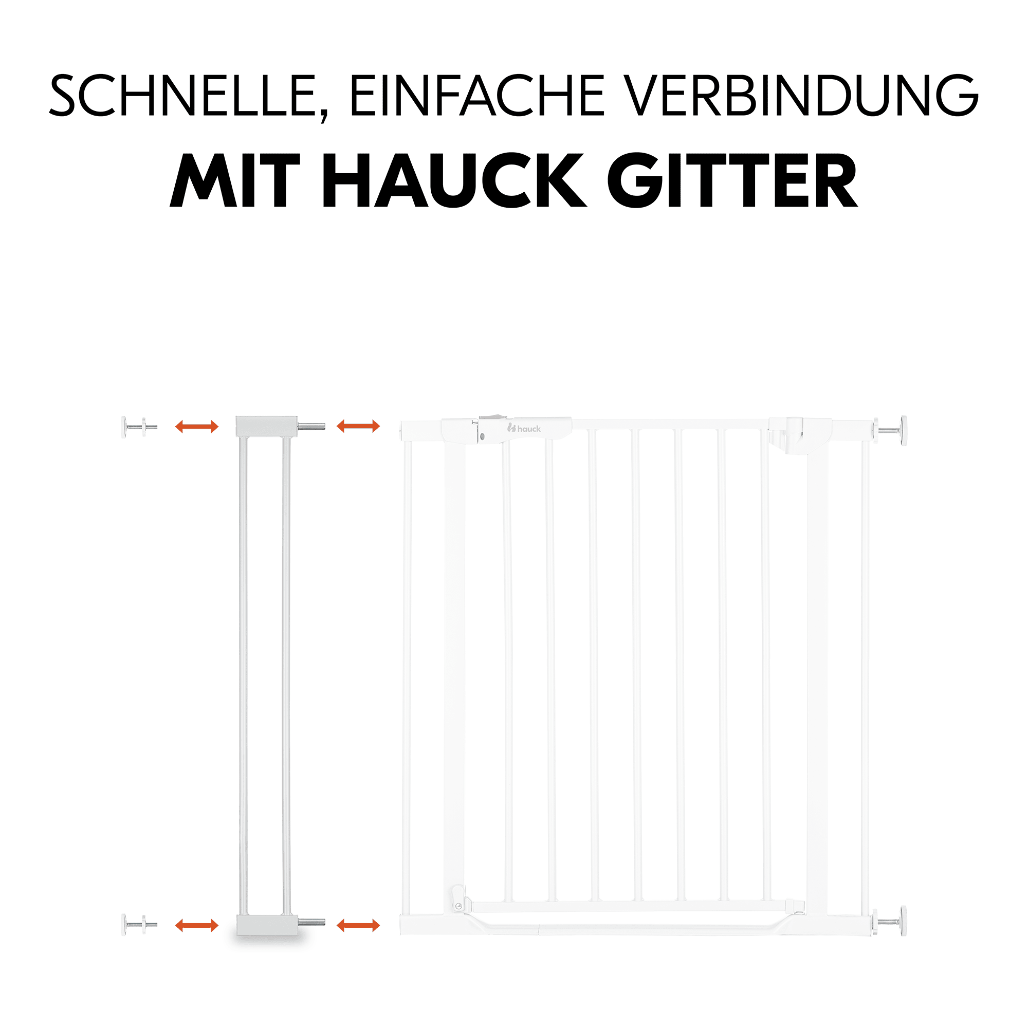 Tür- & Treppenschutzgitter, hauck, Weiß – Produktansicht