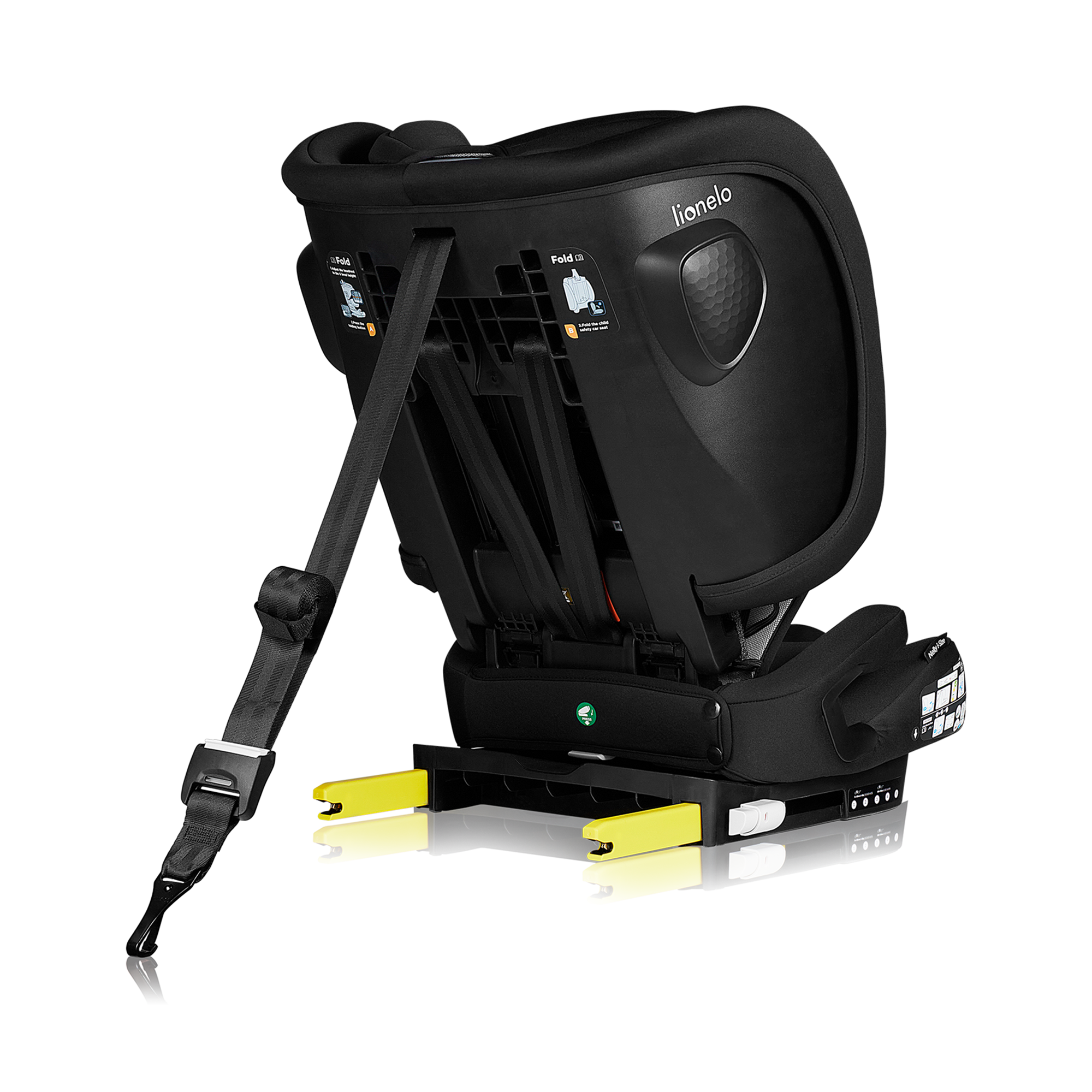 Kindersitze 9-36 kg, Gruppe 1/2/3, lionelo, Schwarz – Produktansicht