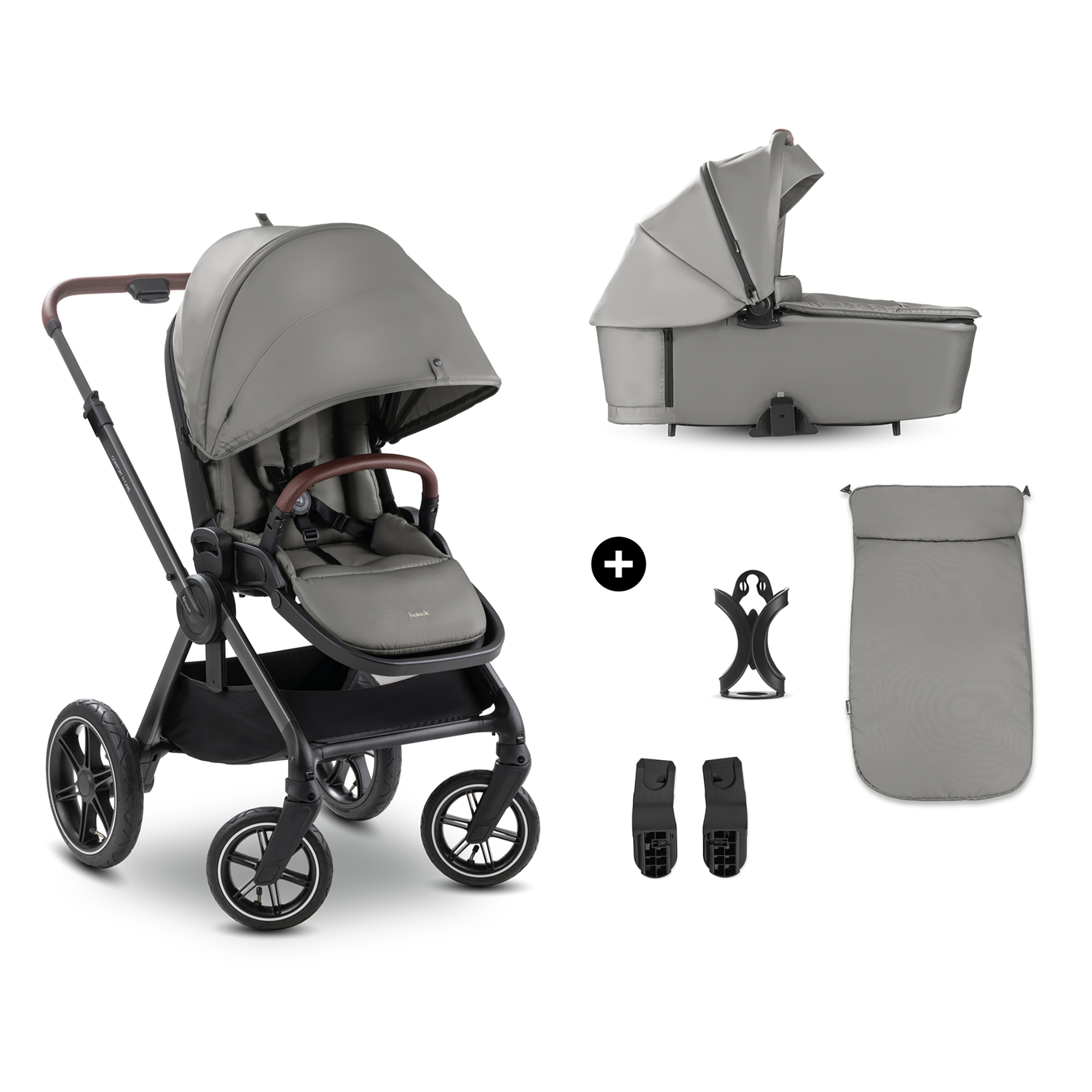 Kombi-Kinderwagen, hauck, Grau – Produktansicht