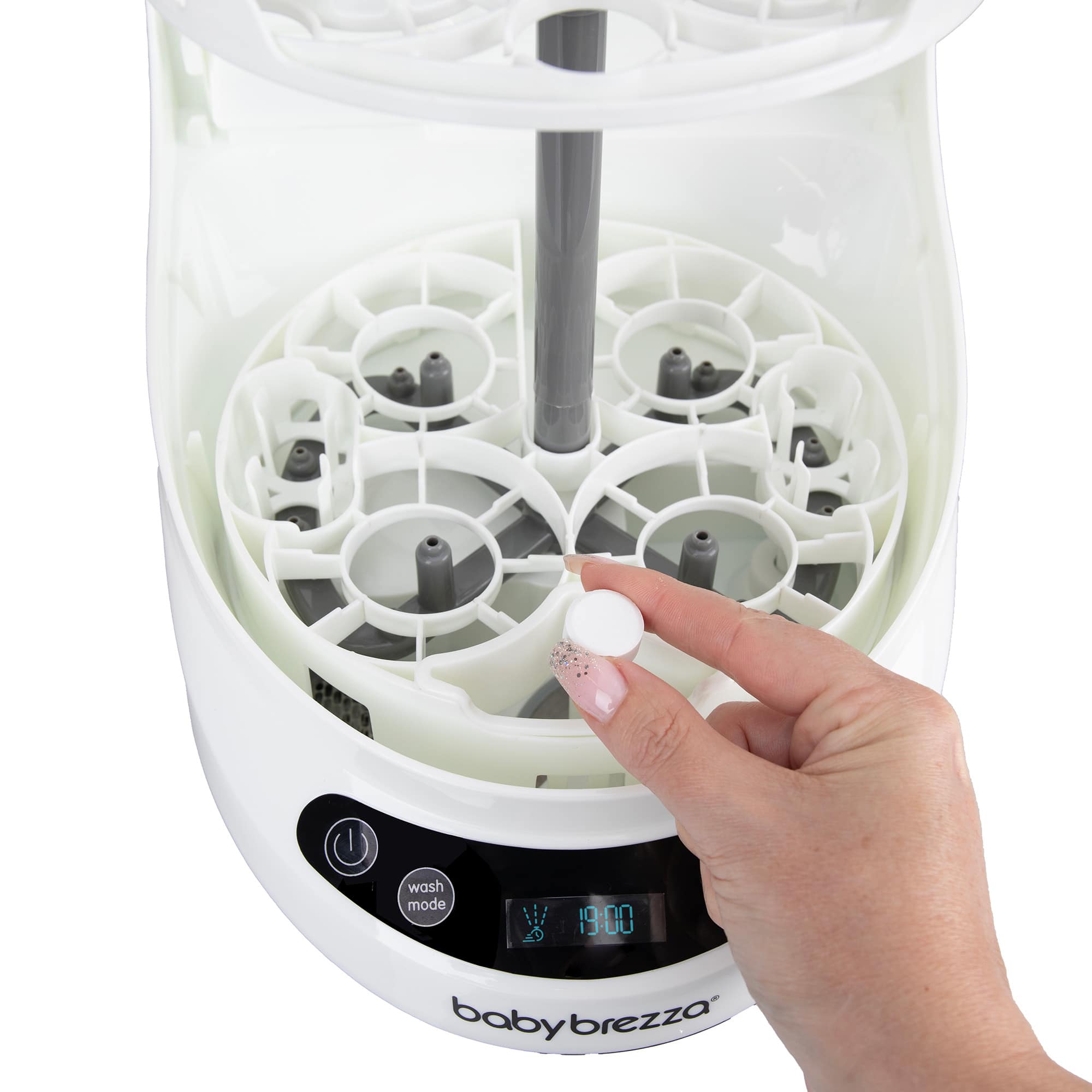 Vaporisatoren, babybrezza, Weiß – Besonderheit: unverzichtbar für die regelmäßige Pflege des Baby Brezza Bottle Washers