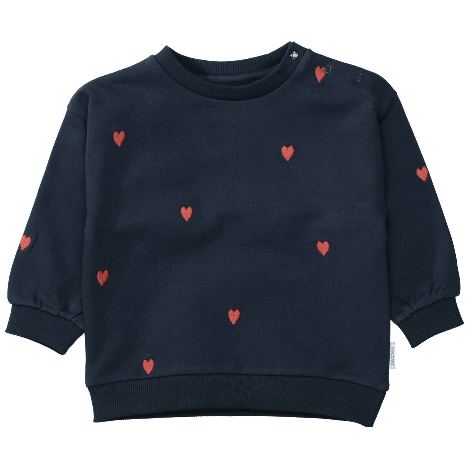 Pullover & Sweatshirts, STACCATO, Blau – Besonderheit: aus 95% Baumwolle