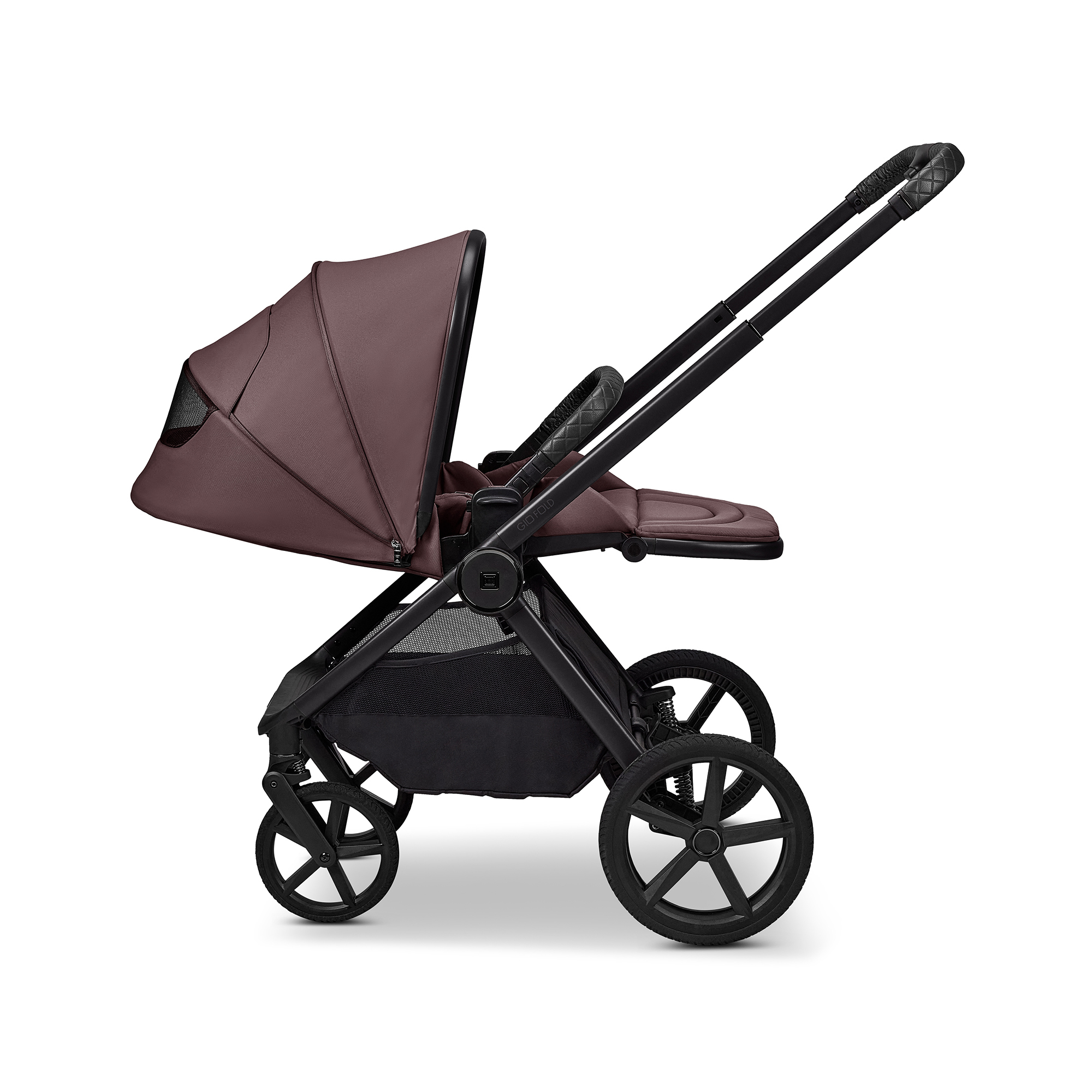 Kombi-Kinderwagen, MOON, Braun – Produktansicht