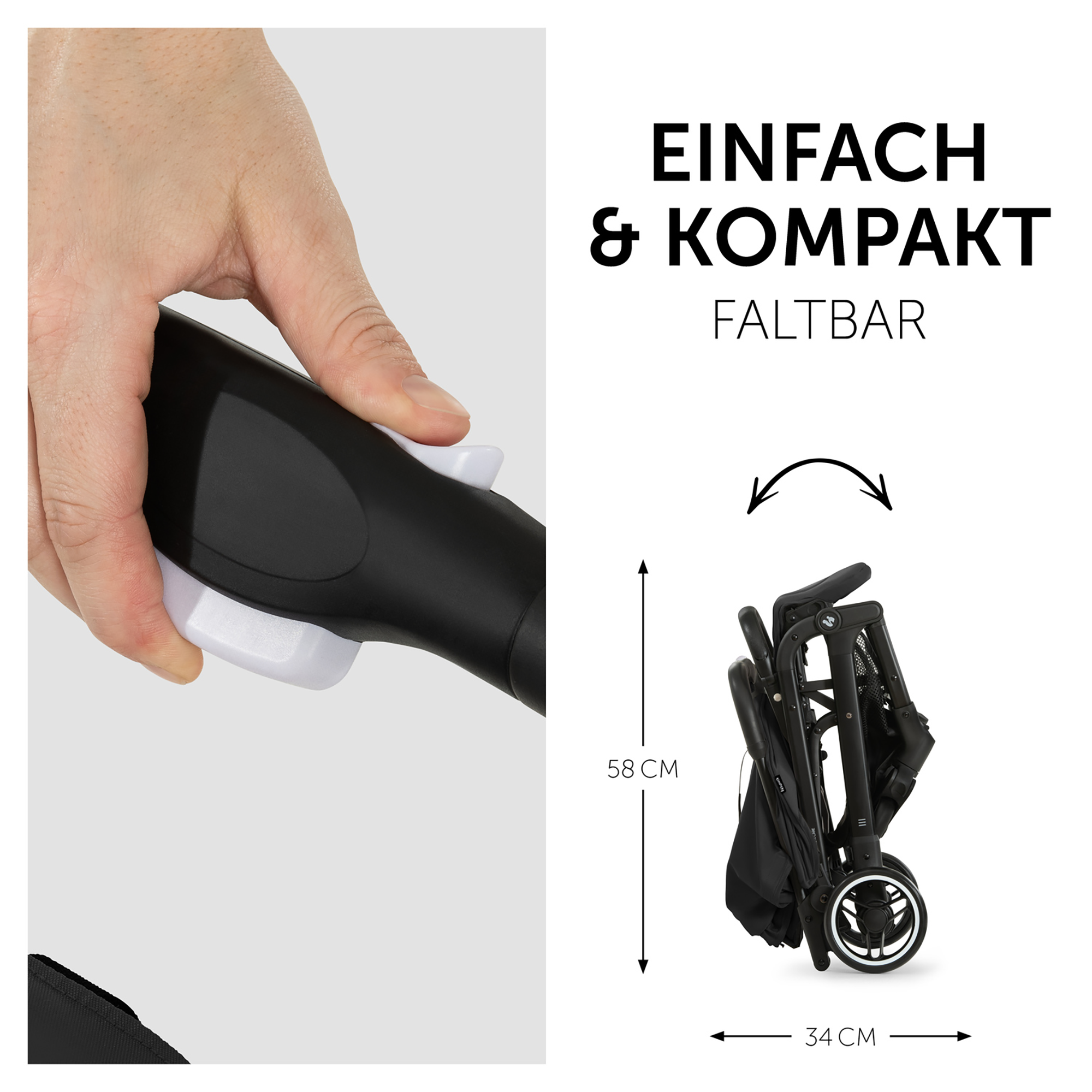 Reisebuggys, hauck, Schwarz – Produktansicht