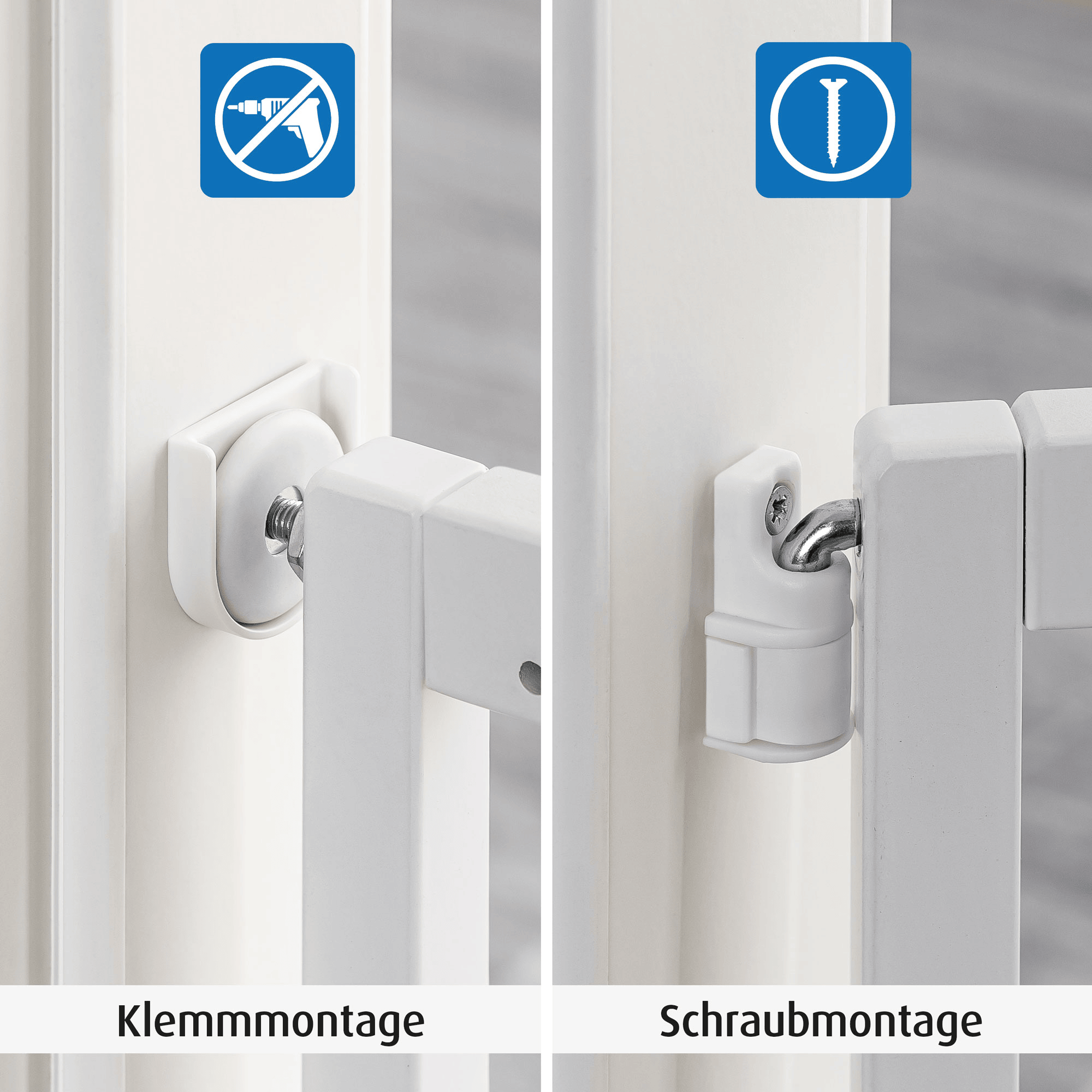 Tür- & Treppenschutzgitter, reer, Weiß – Produktansicht