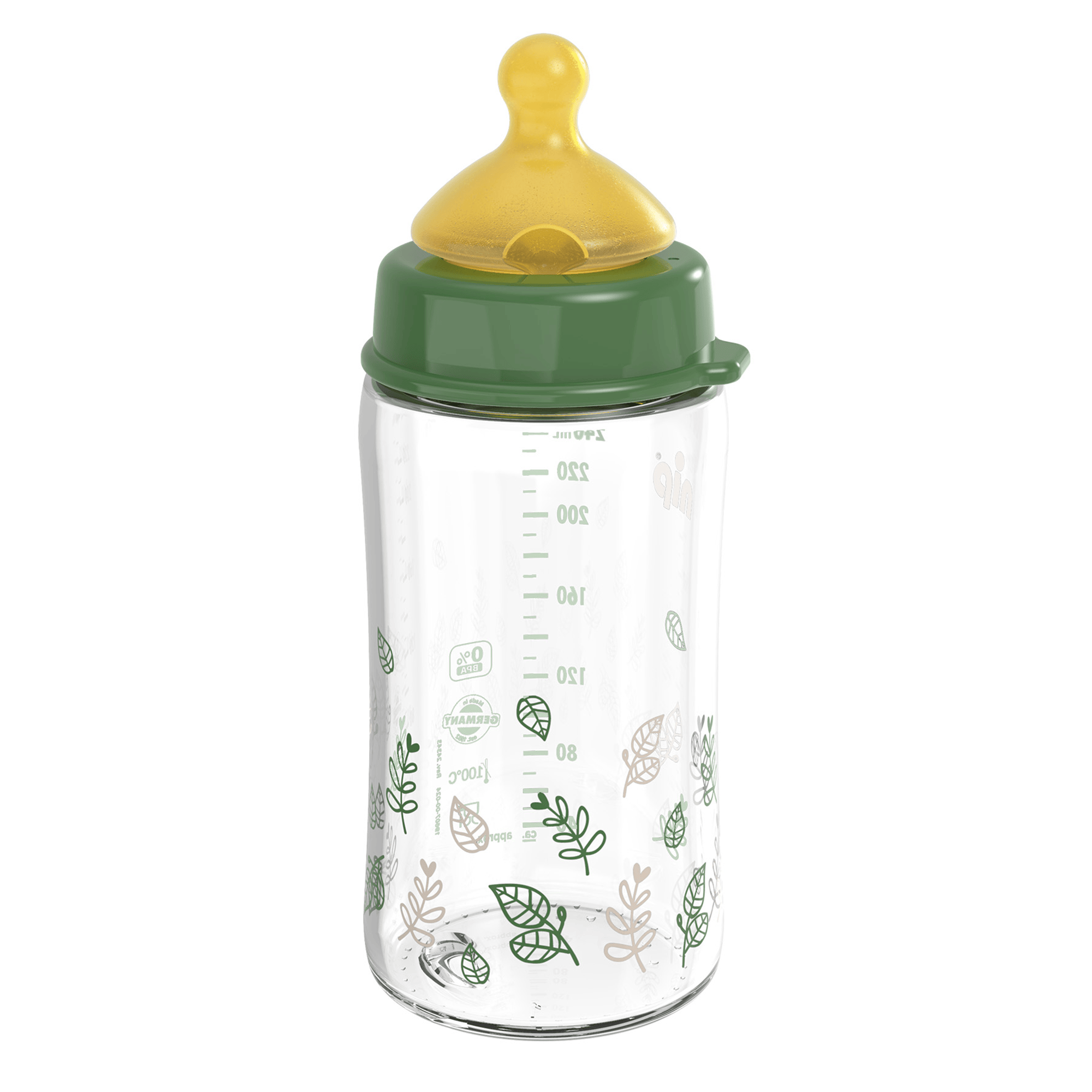 Babyfläschchen, nip, Grün – Produktansicht