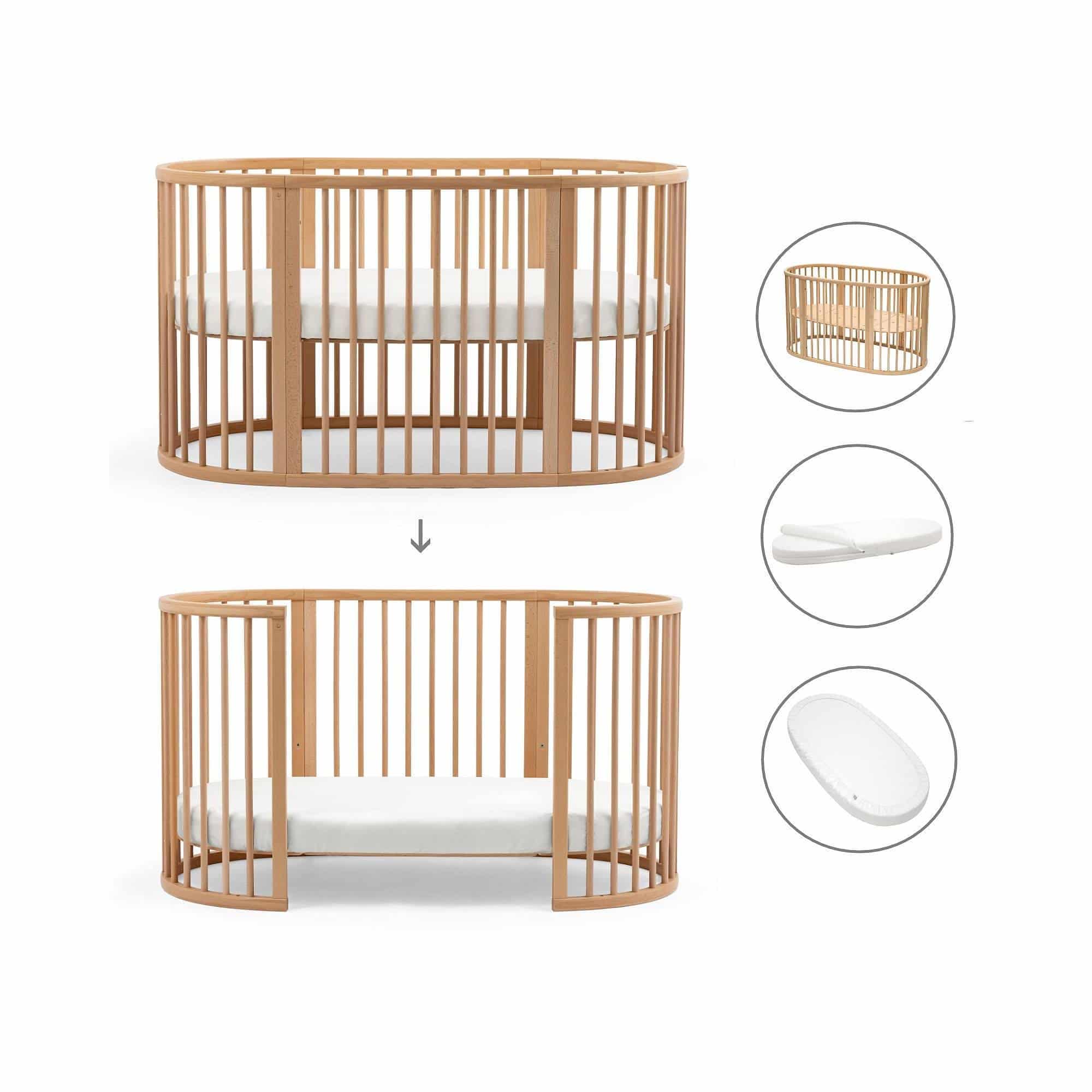Gitterbetten, STOKKE, Beige – Produktansicht