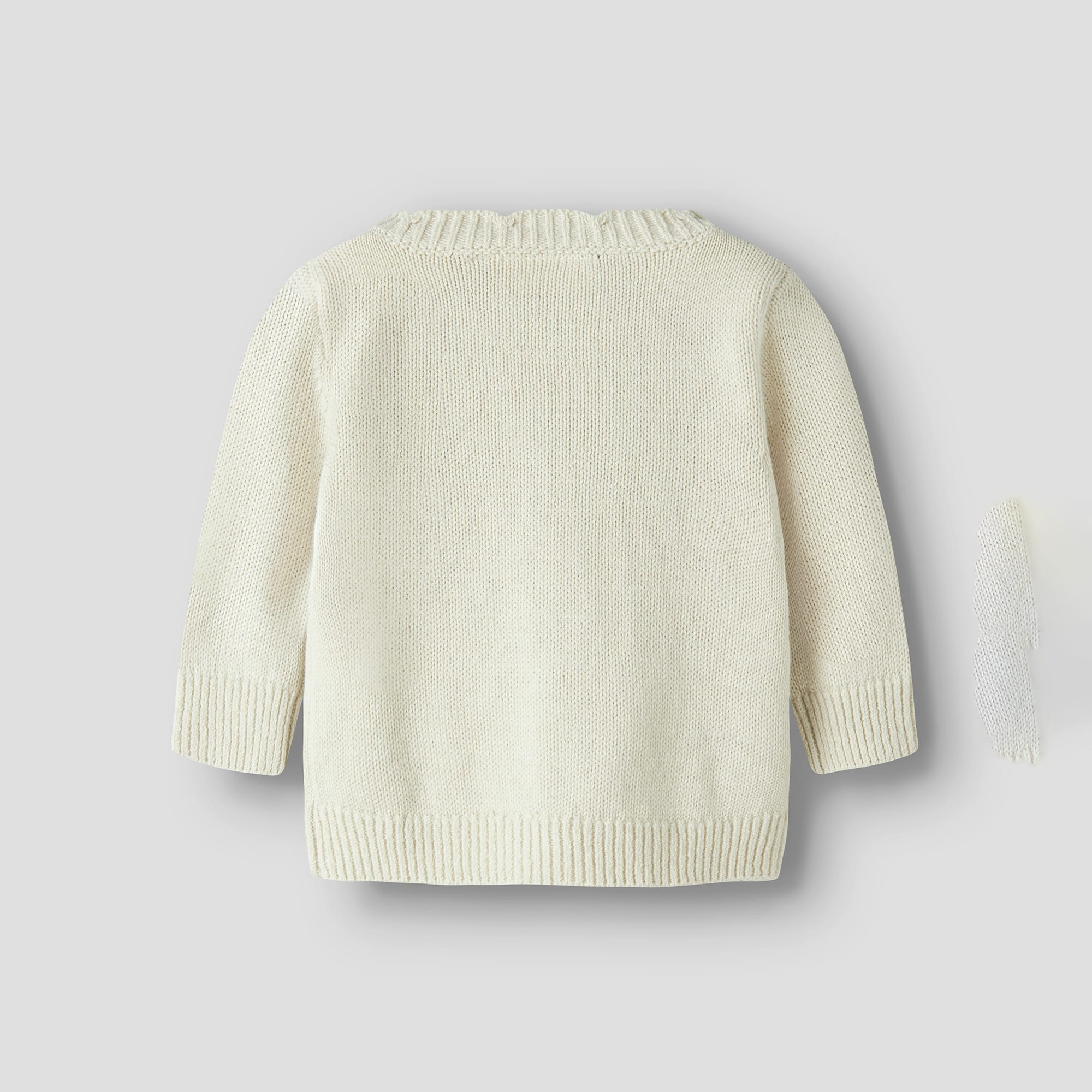 Sweat-, Fleece- & Strickjacken, Lil' Atelier, Beige – Besonderheit: durchgehende Knopfleiste