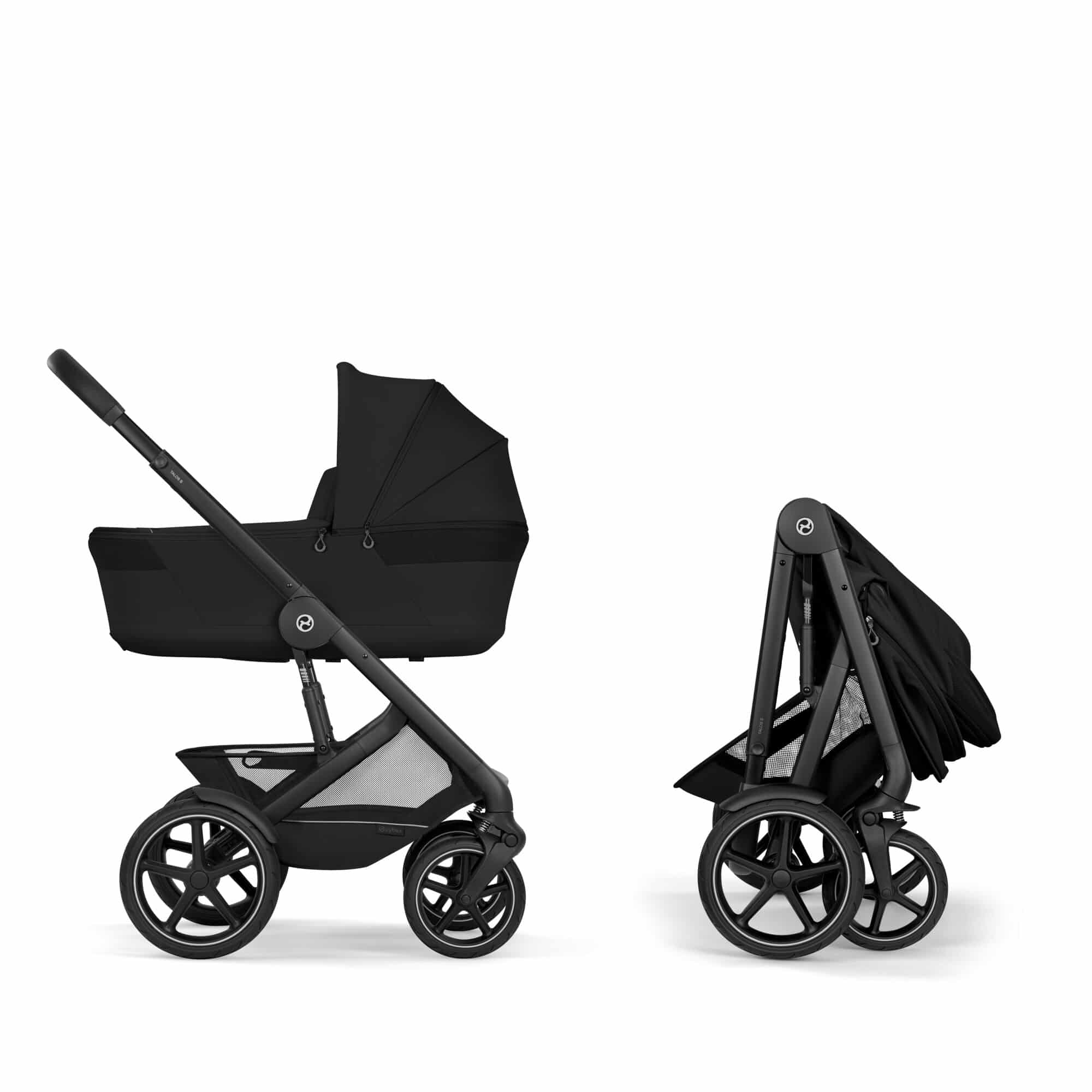 Kombi-Kinderwagen, cybex, Schwarz – Produktansicht