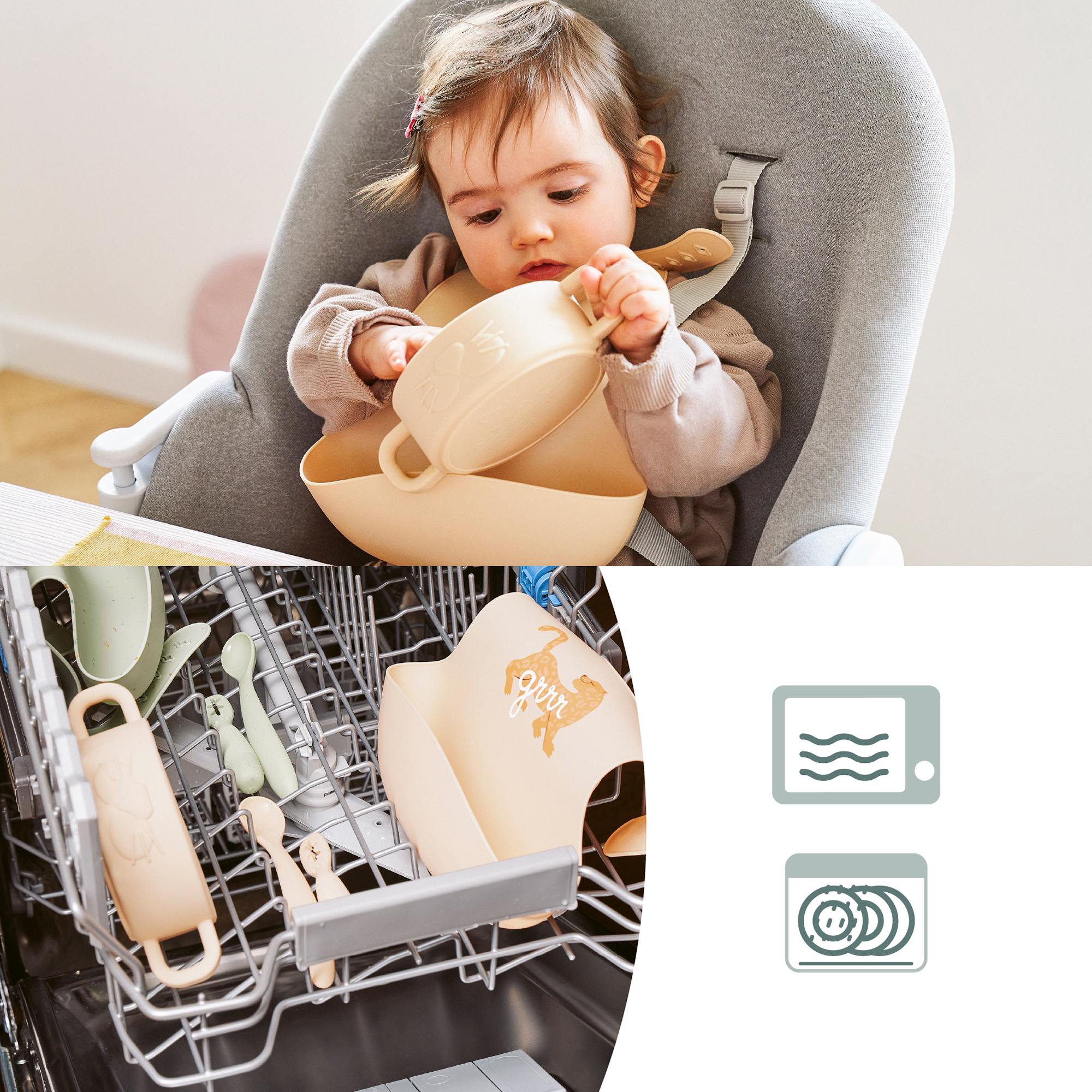 Besteck & Geschirr, babymoov, Beige – Produktansicht