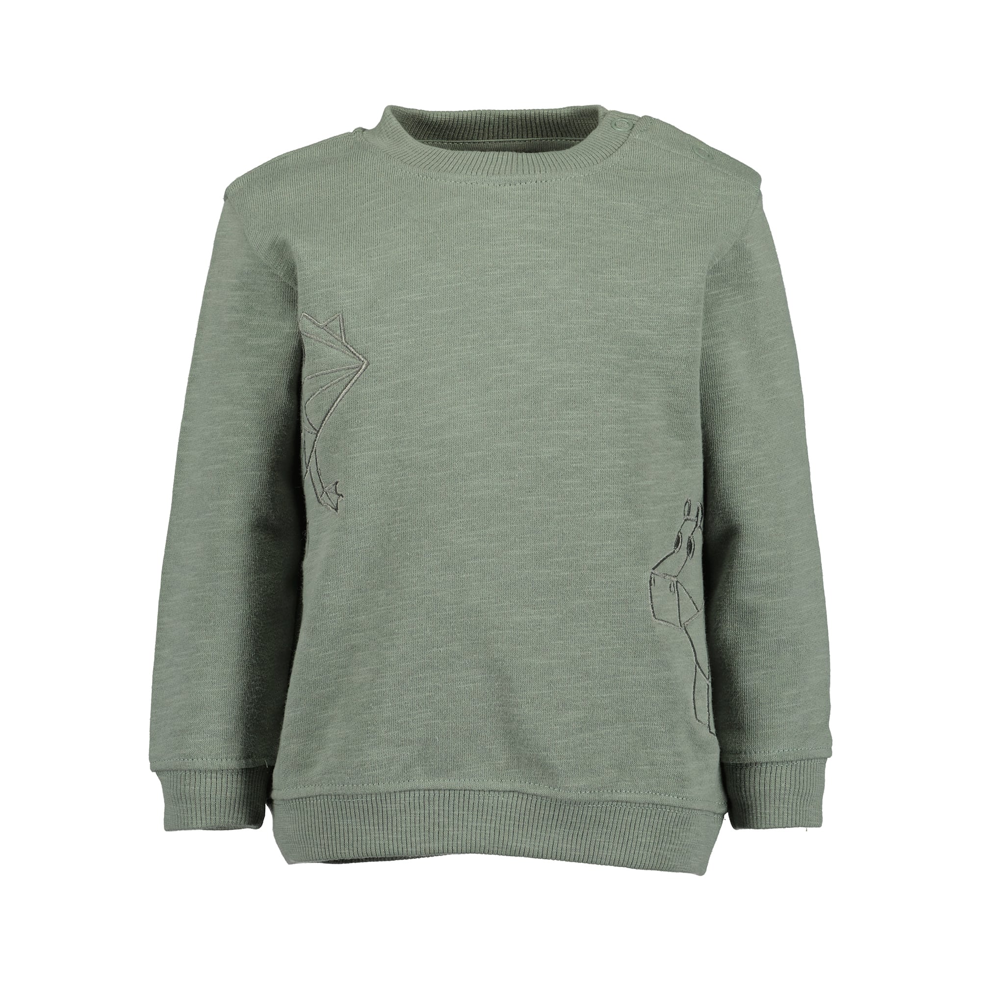 Pullover & Sweatshirts, blue seven, Grün – Besonderheit: aus 100% Baumwolle