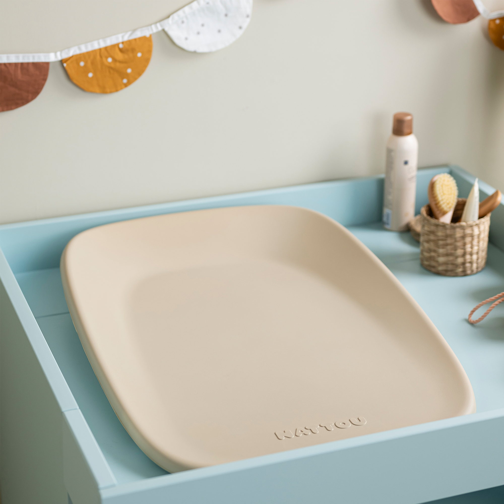 Wickelunterlagen, Nattou, Beige – Produktansicht