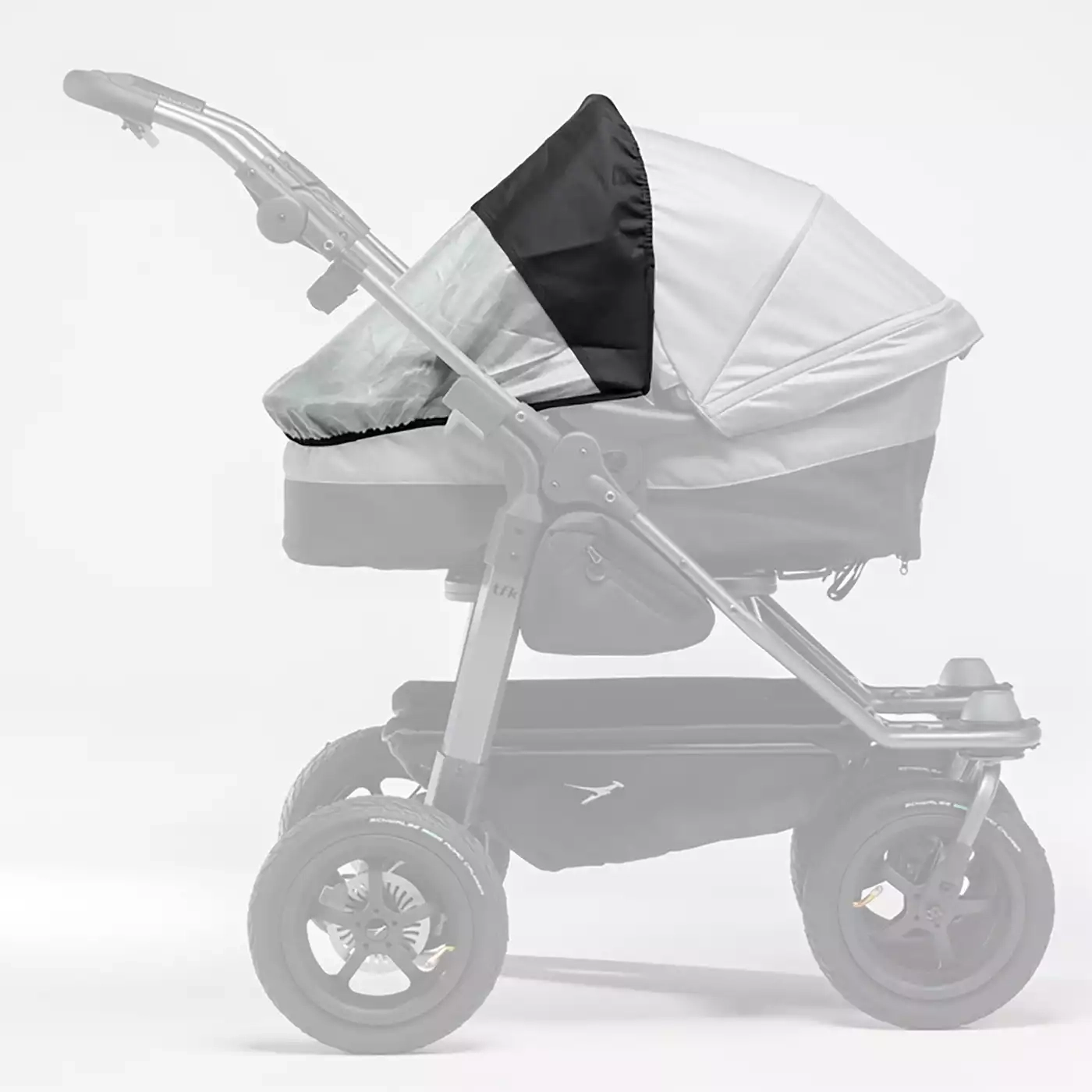 Sonnen- & Insektenschutz Kinderwagen, tfk, Weiß – Besonderheit: angenehm luftdurchlässig