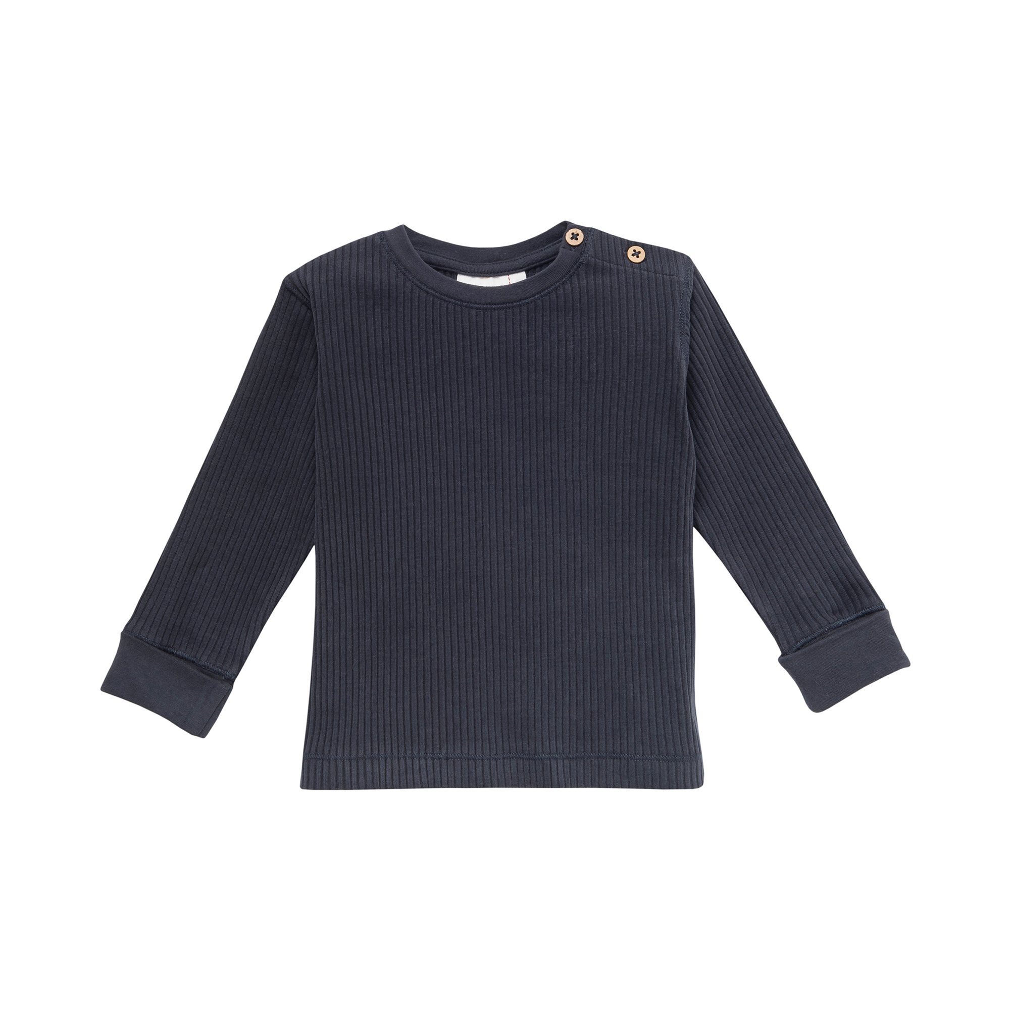 Langarmshirts, People Wear Organic, Blau – Besonderheit: aus 95% Bio-Baumwolle