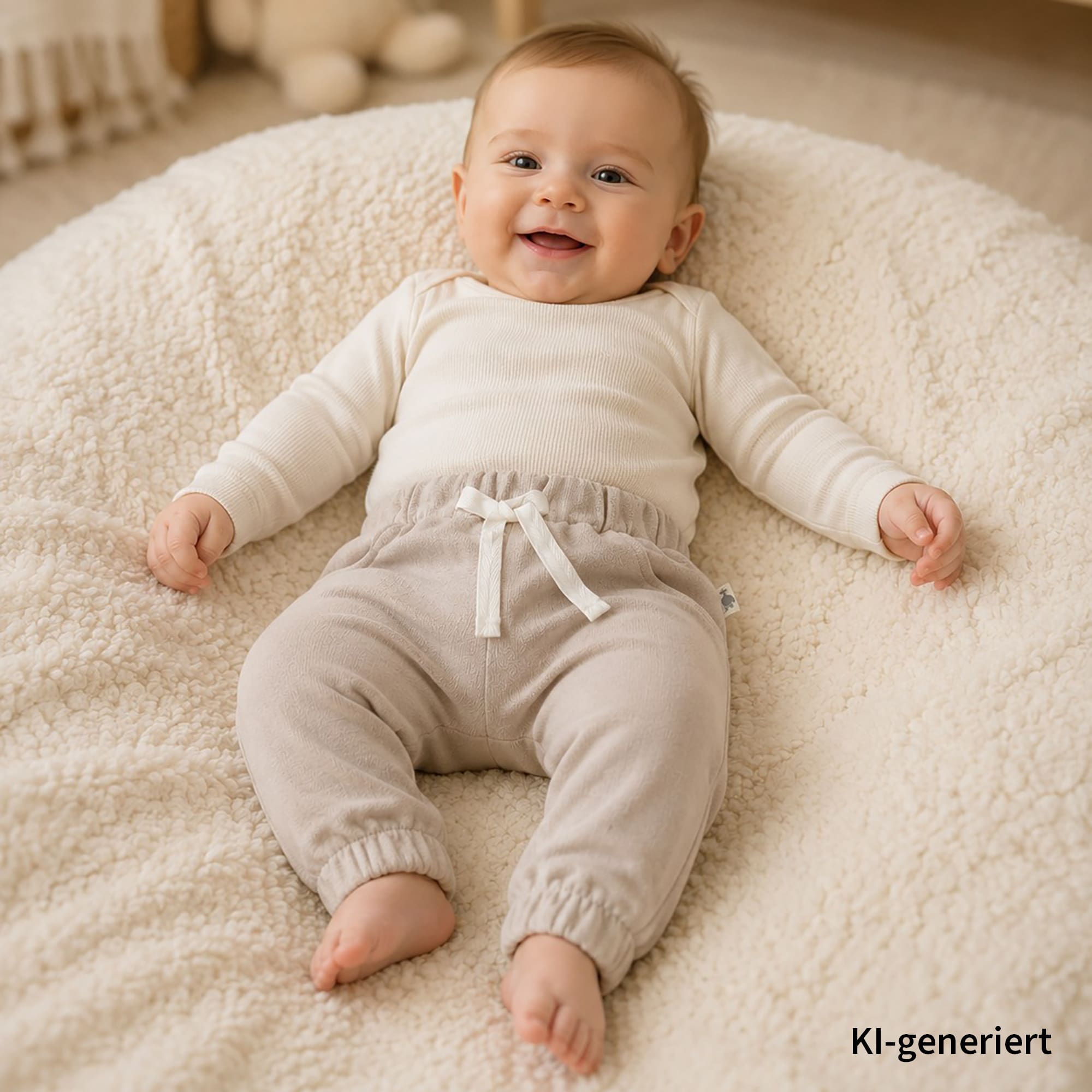 Jogginghosen, LITTLE, Braun – Produktansicht