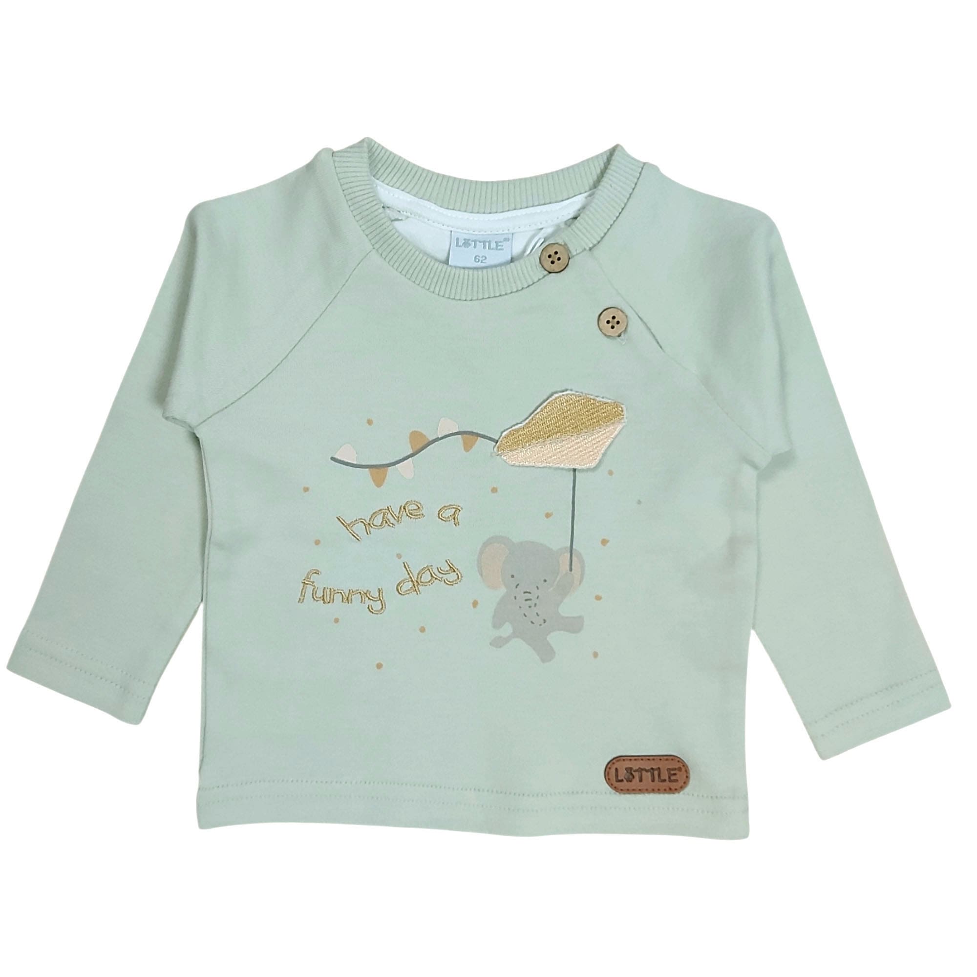 Langarmshirts, LITTLE, Grün – Produktansicht
