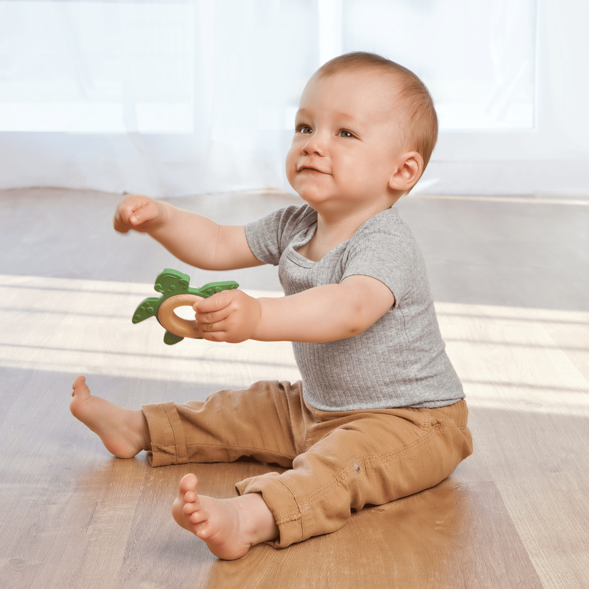 Beißringe, GRÜNSPECHT, Grün – Produktansicht