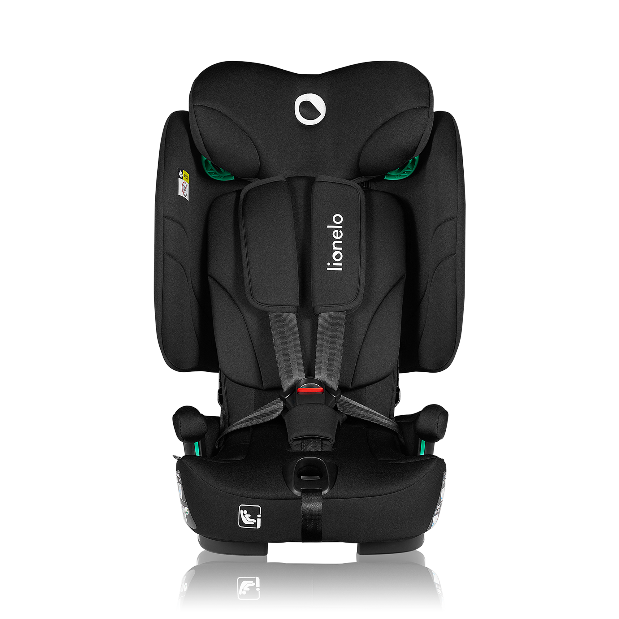 Kindersitze 9-36 kg, Gruppe 1/2/3, lionelo, Schwarz – Besonderheit: Befestigung mit ISOFIX und Top Tether
