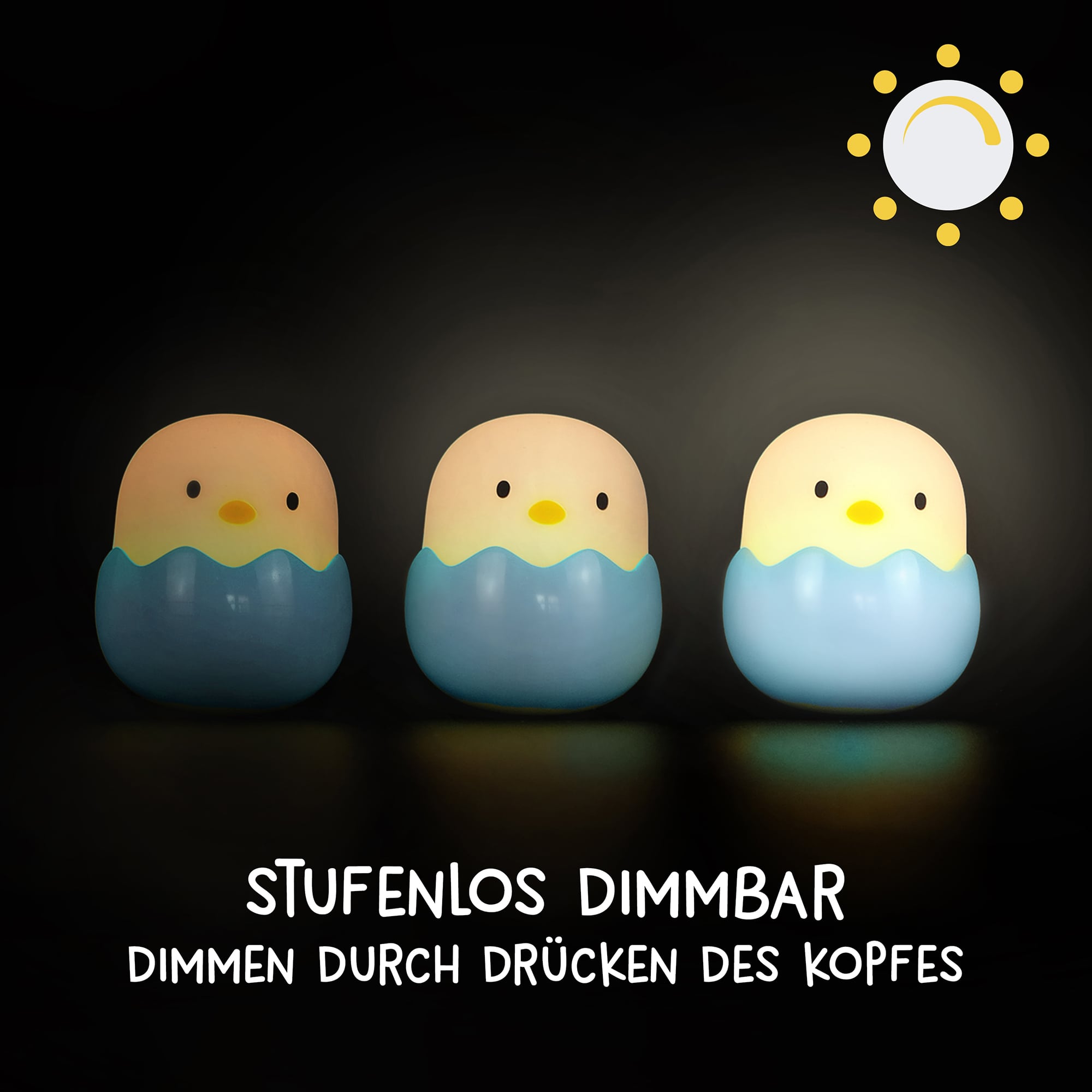 Nachtlichter, MegaLight, Blau – Produktansicht